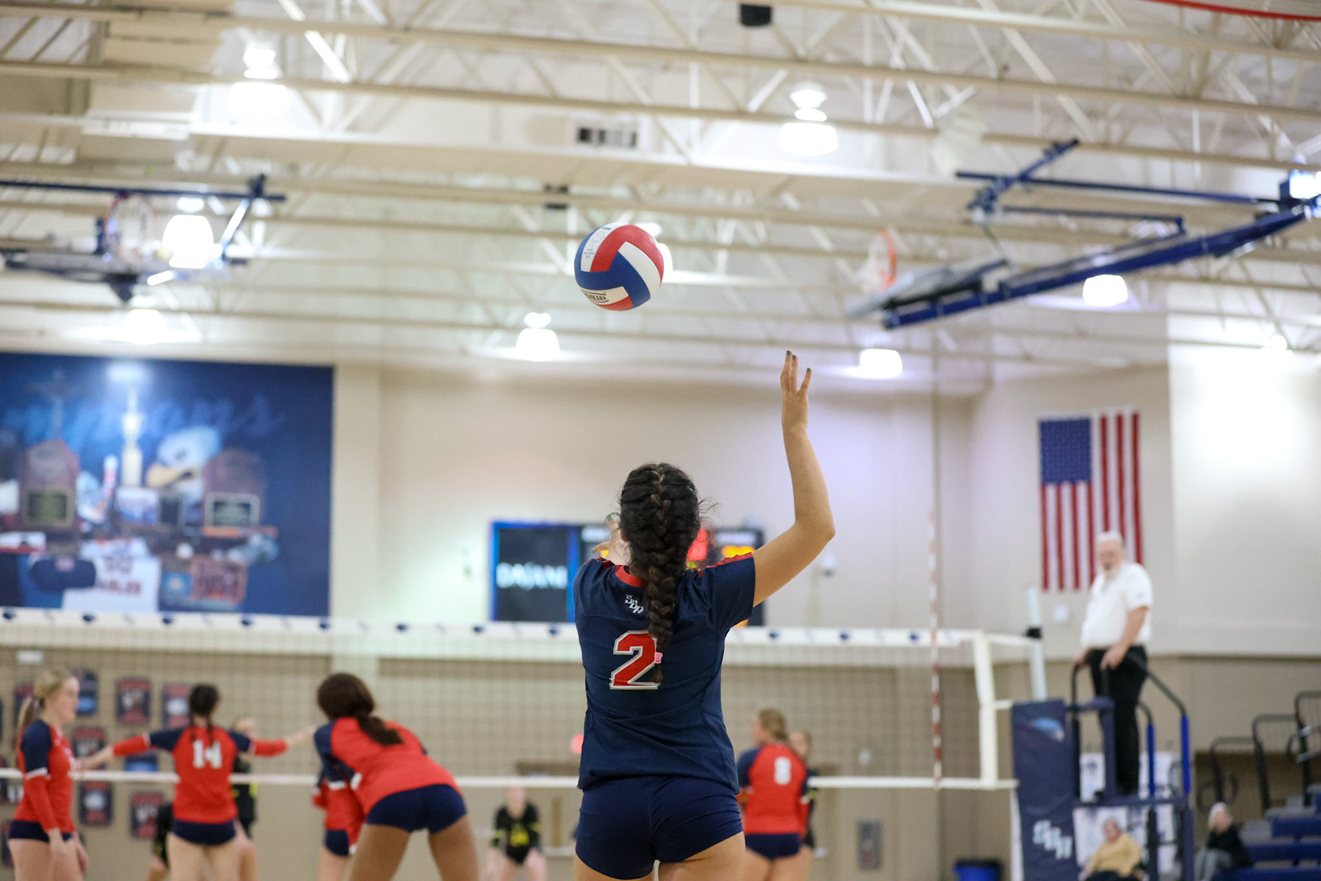 St. Benedict Volleyball vs Hutchison at St. Benedict on Tuesday, September 13, 2022. (Ryan Beatty/SBA)