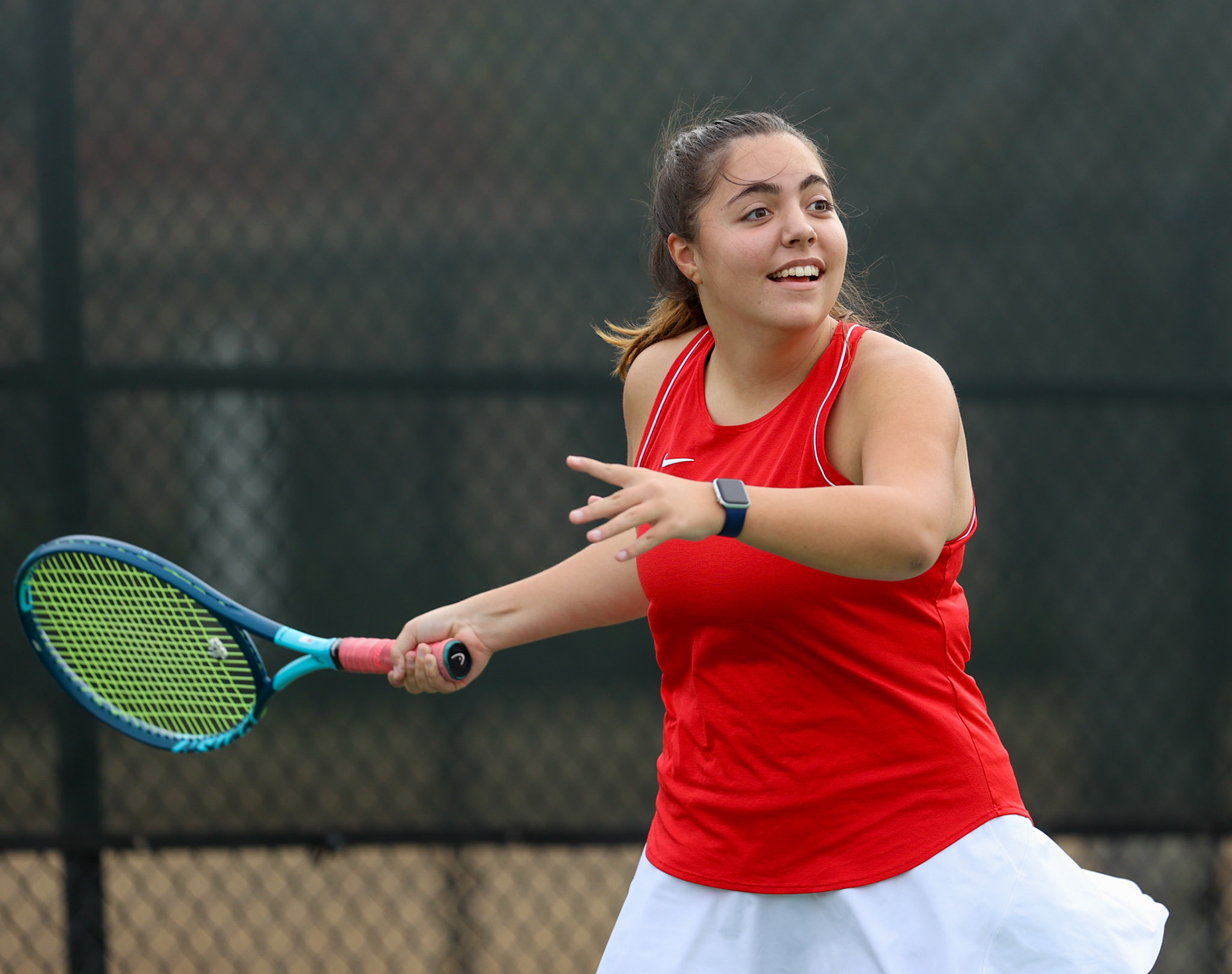 St. Benedict Tennis vs Briarcrest at Briarcrest Christian School on April 12, 2022 in Memphis, TN. (Ryan Beatty/SBA)