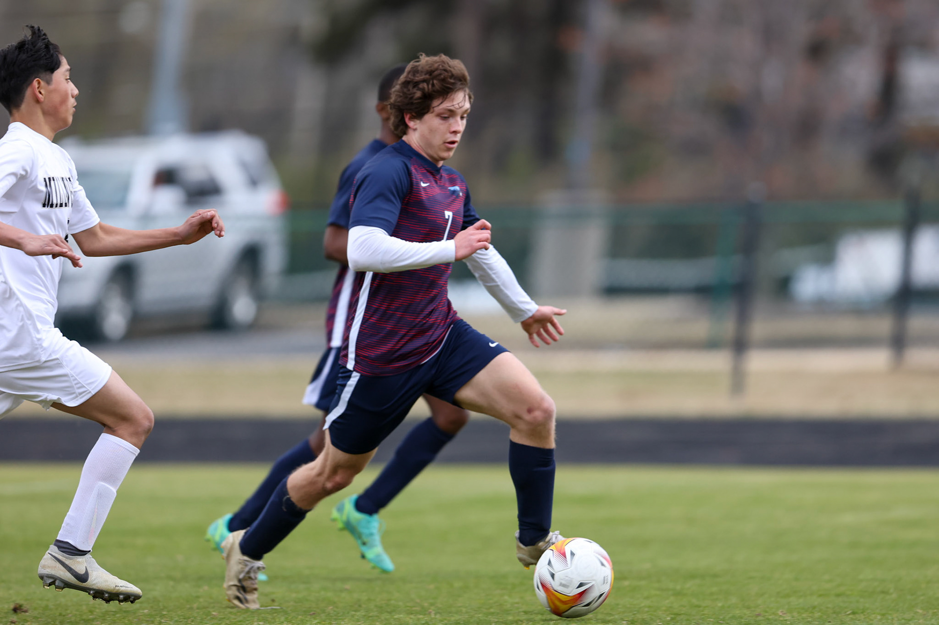 St. Benedict Soccer vs Millington on April 7, 2022 at St. Benedict At Auburndale High School in Memphis, TN. (Ryan Beatty/SBA)