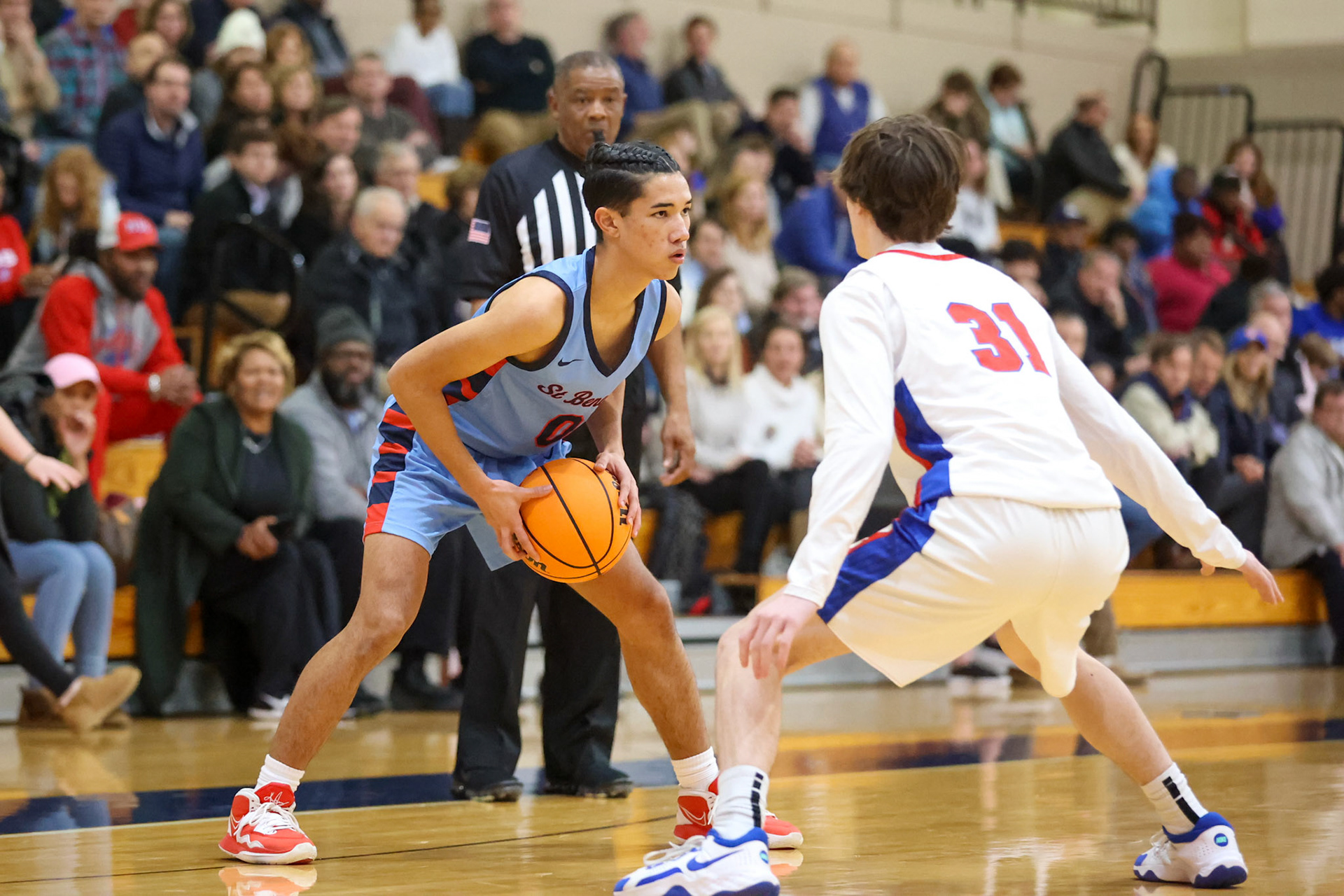 SBA Boys Basketball at MUS. (Ryan Beatty Photo)