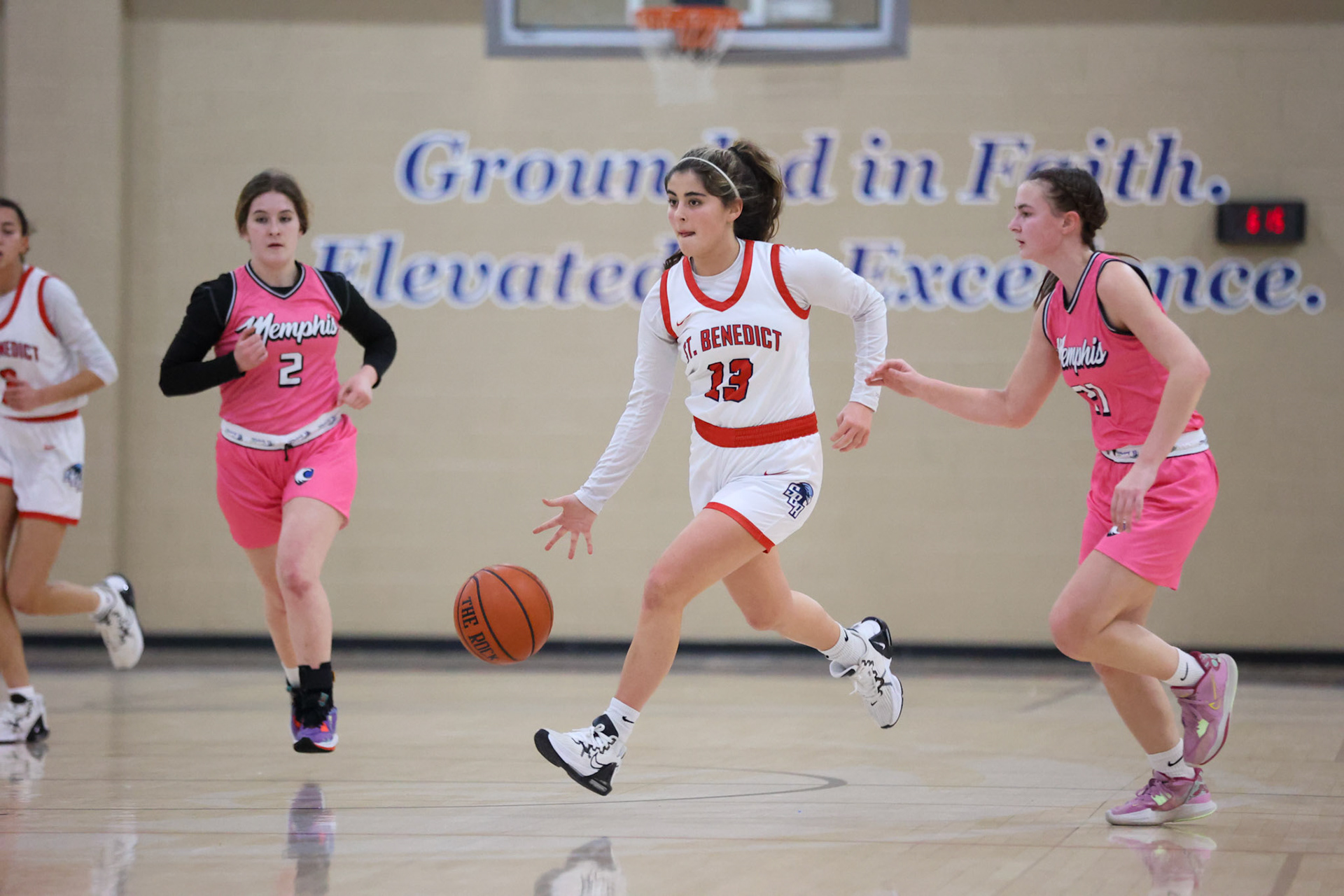 SBA Girls Basketball vs MHEA. (Ryan Beatty Photo)