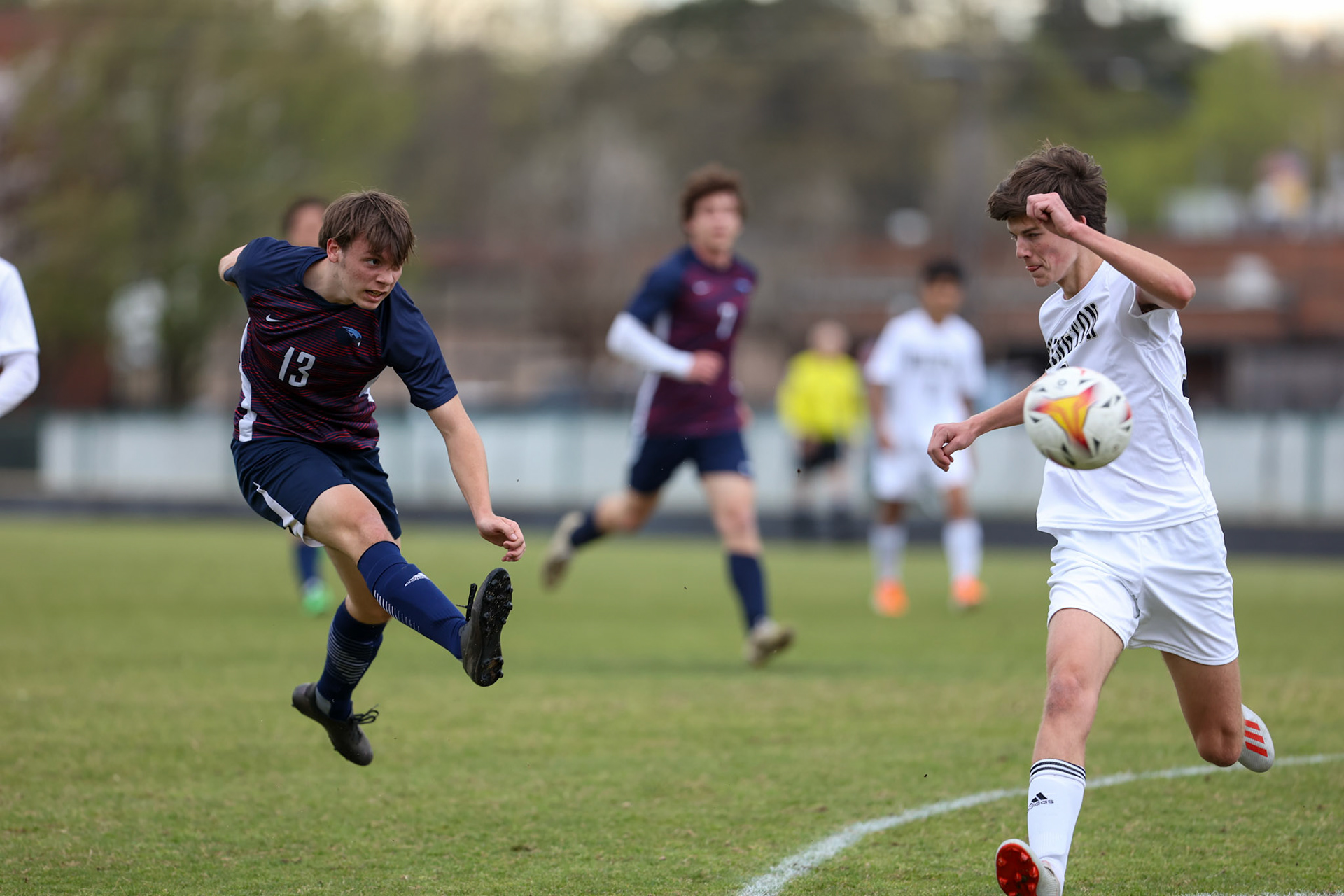 St. Benedict Soccer vs Millington on April 7, 2022 at St. Benedict At Auburndale High School in Memphis, TN. (Ryan Beatty/SBA)