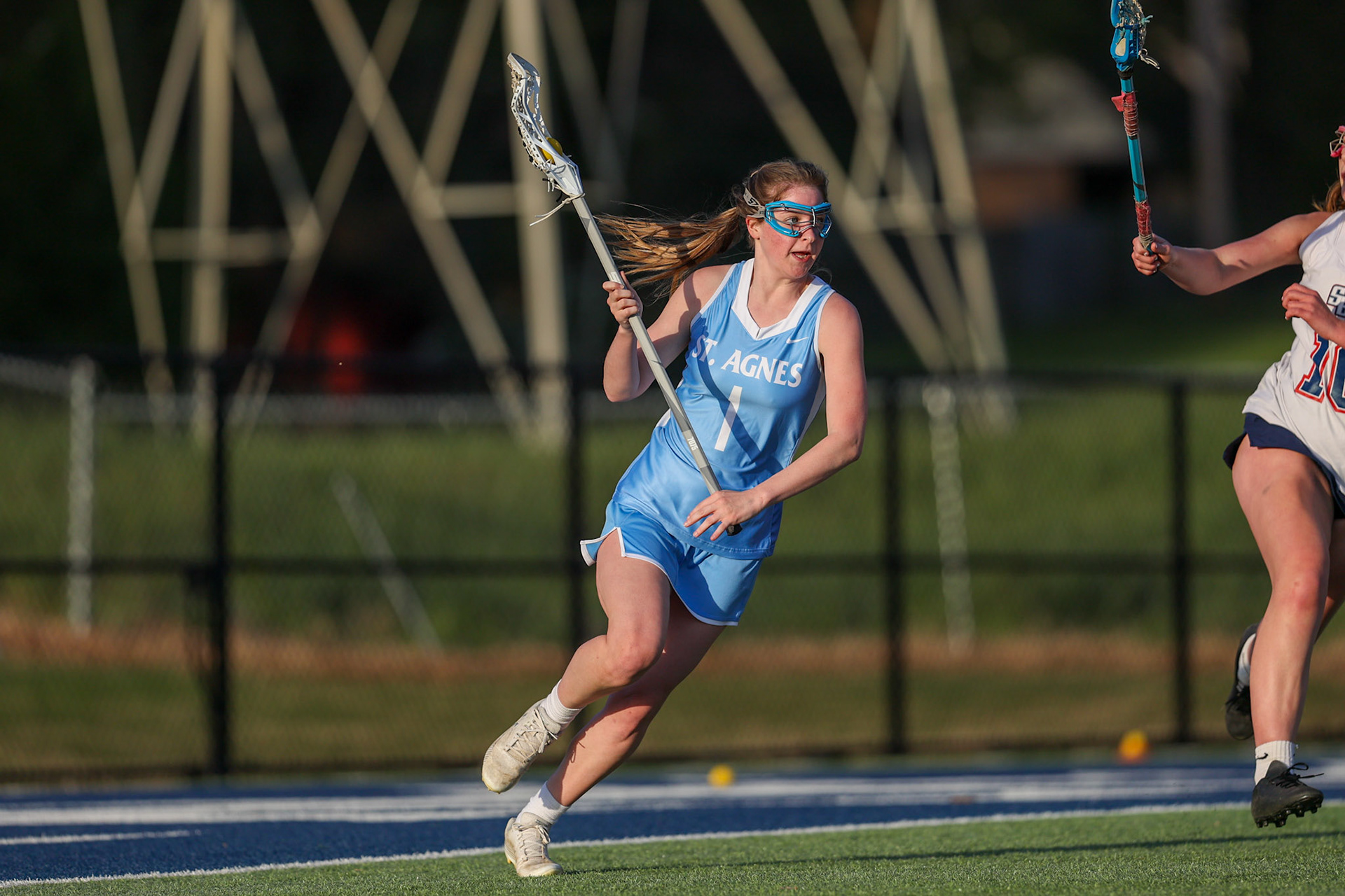 St. Benedict Girls Lacrosse vs St. Agnes on Senior Night at St. Benedict at Auburndale in Memphis, TN on April 19, 2022. (Ryan Beatty/SBA)