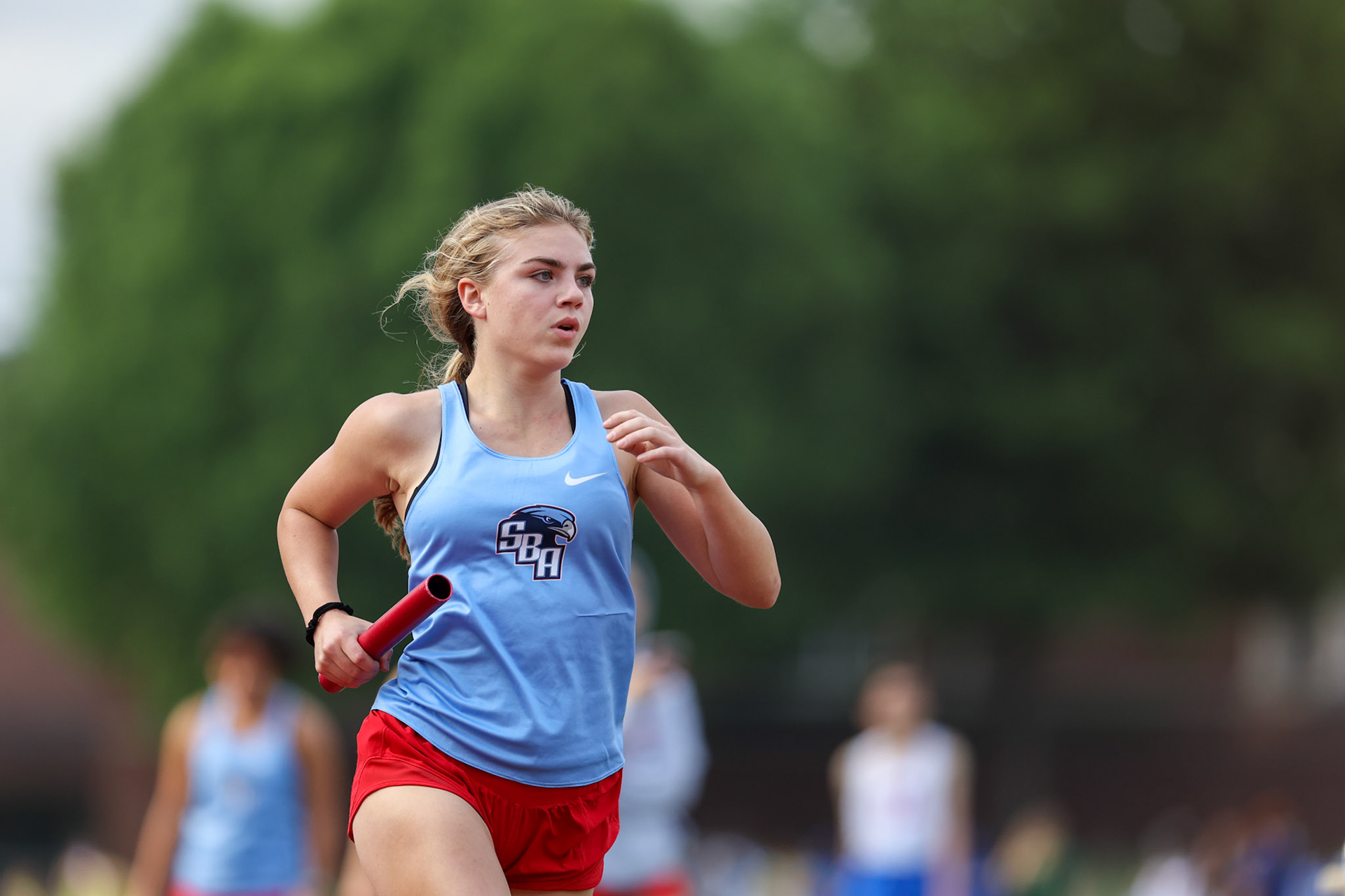 St. Benedict Track at Memphis University School in Memphis, TN on May 3, 2022. (Ryan Beatty/SBA)