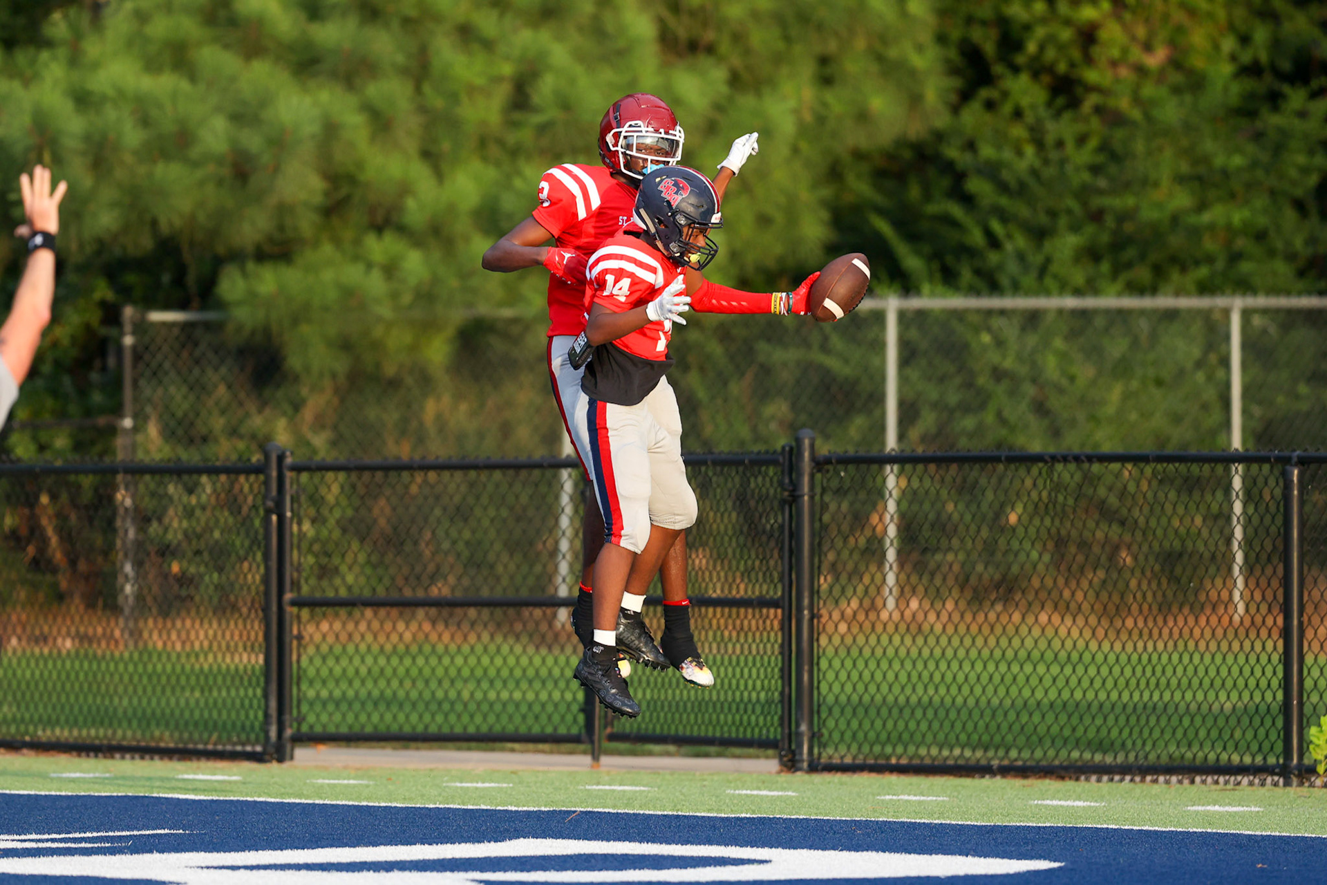 SBA Football Scrimmage on Friday, August 5, 2022 at St. Benedict at Auburndale in Memphis, TN. (Ryan Beatty/SBA)