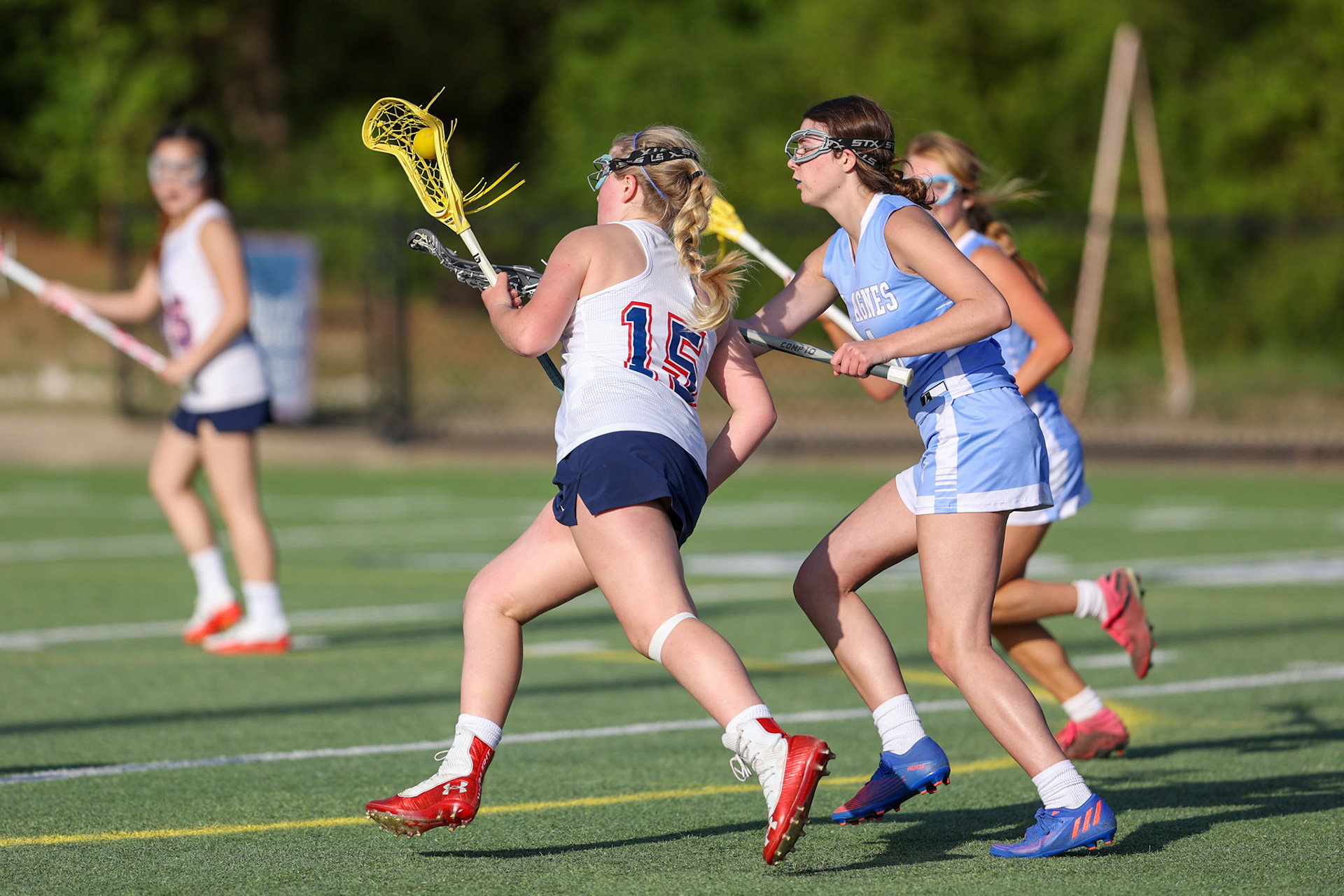 St. Benedict Girls Lacrosse vs St. Agnes on Senior Night at St. Benedict at Auburndale in Memphis, TN on April 19, 2022. (Ryan Beatty/SBA)