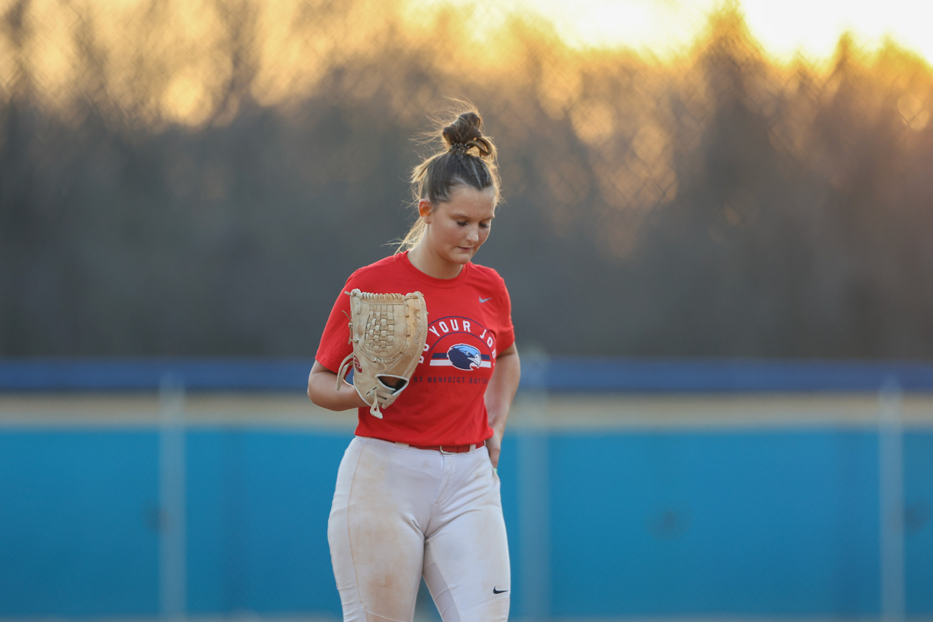 St. Benedict Softball vs Bartlett High School on March 3, 2022 at W.J. Freeman Park in Memphis, TN (Ryan Beatty/SBA)