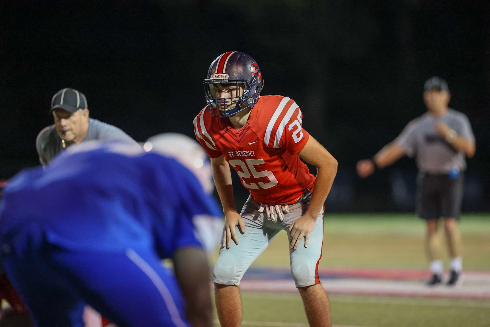 SBA Football Scrimmage on Friday, August 5, 2022 at St. Benedict at Auburndale in Memphis, TN. (Ryan Beatty/SBA)