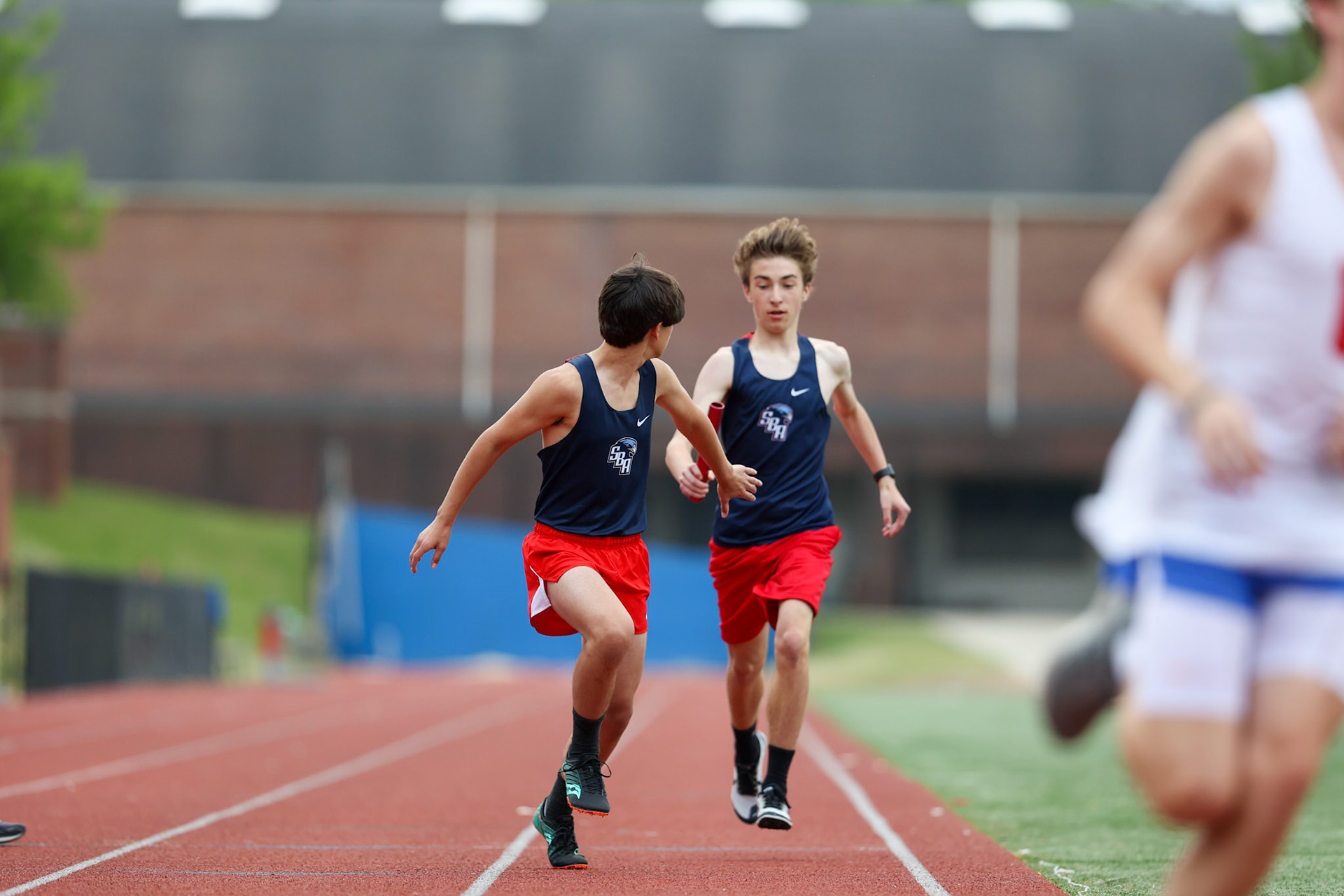 St. Benedict Track at Memphis University School in Memphis, TN on May 3, 2022. (Ryan Beatty/SBA)