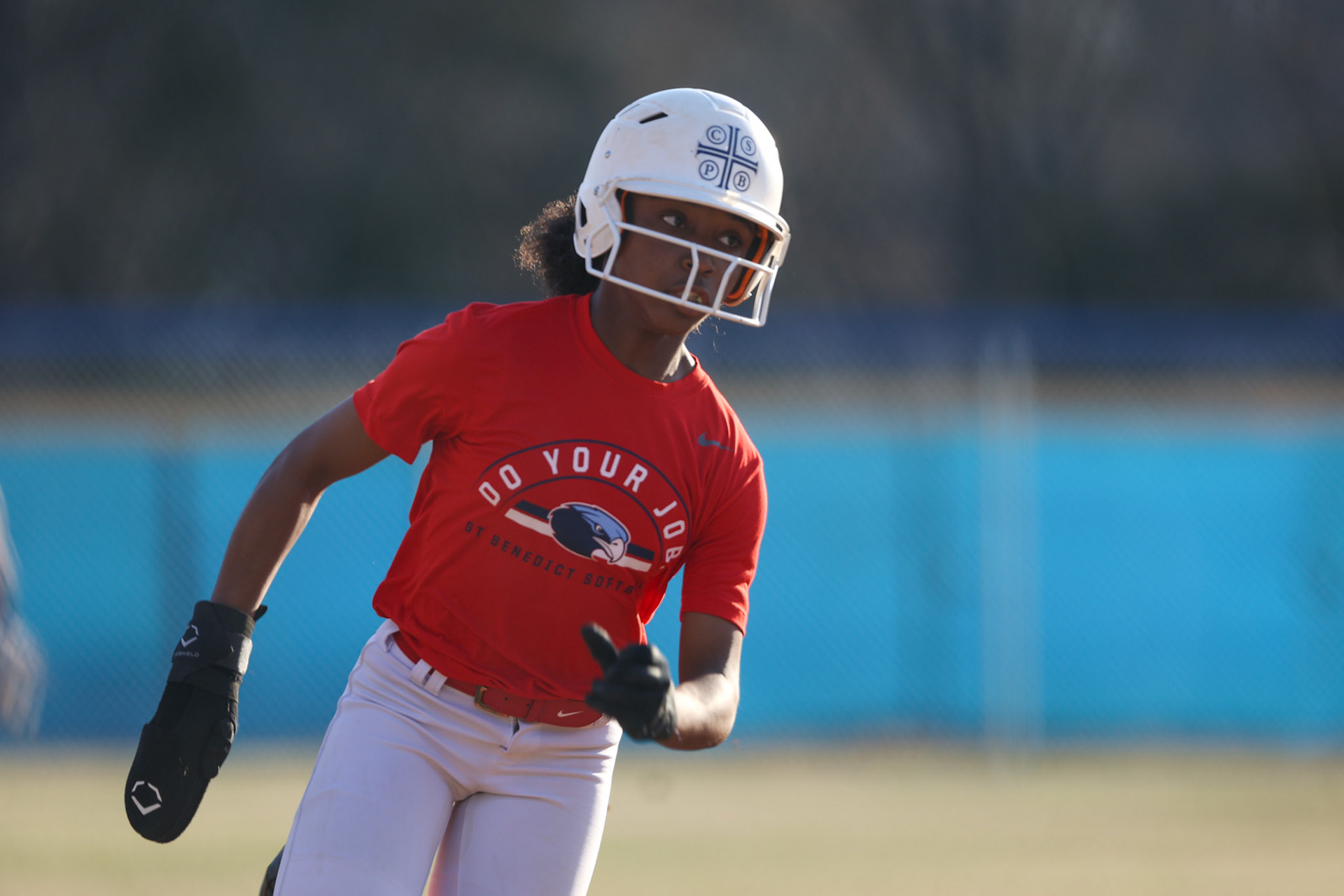 St. Benedict Softball vs Bartlett High School on March 3, 2022 at W.J. Freeman Park in Memphis, TN (Ryan Beatty/SBA)