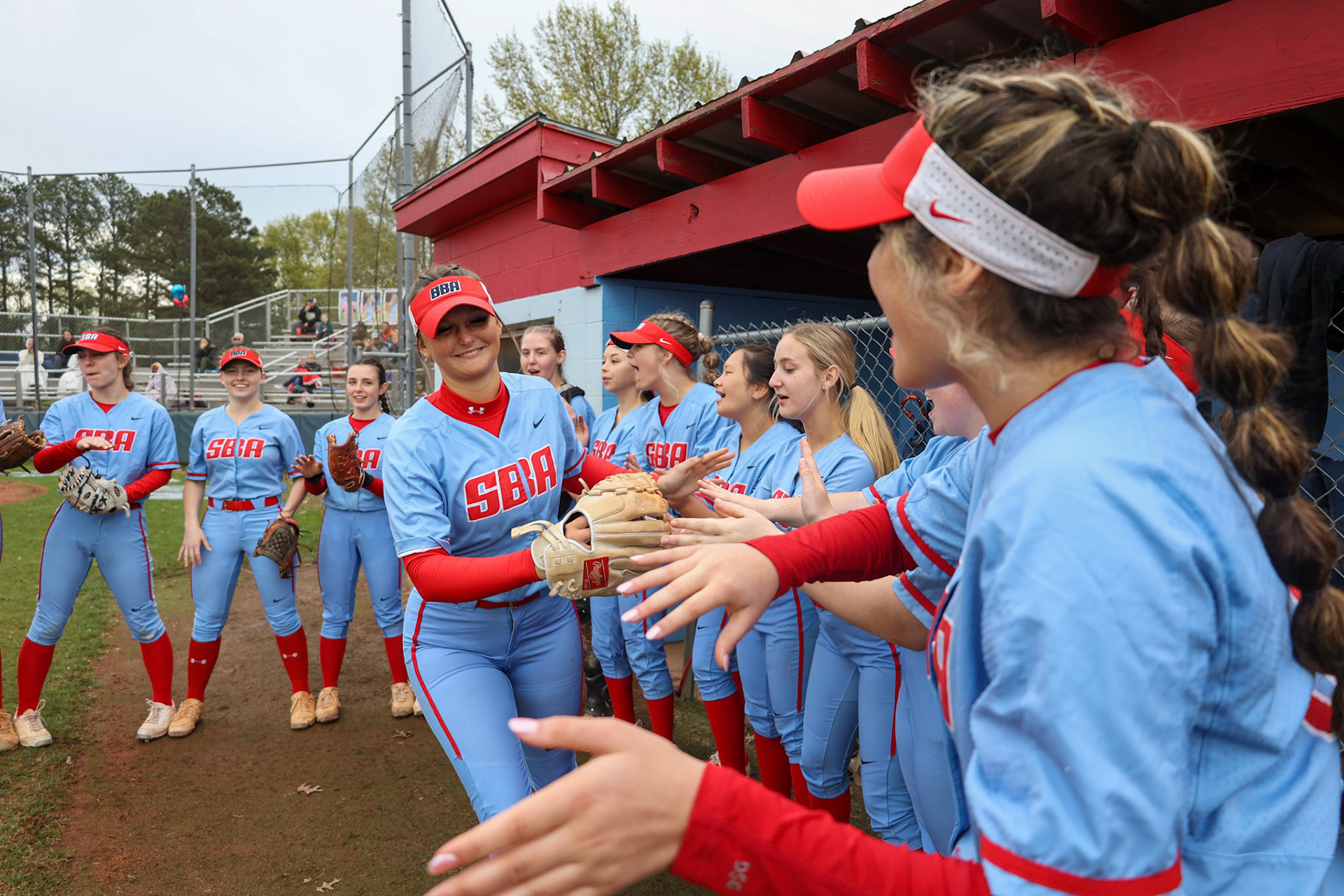 St. Benedict Softball vs Millington on Senior Night at St. Benedict at Auburndale in Memphis, TN on April 20, 2022. (Ryan Beatty/SBA)