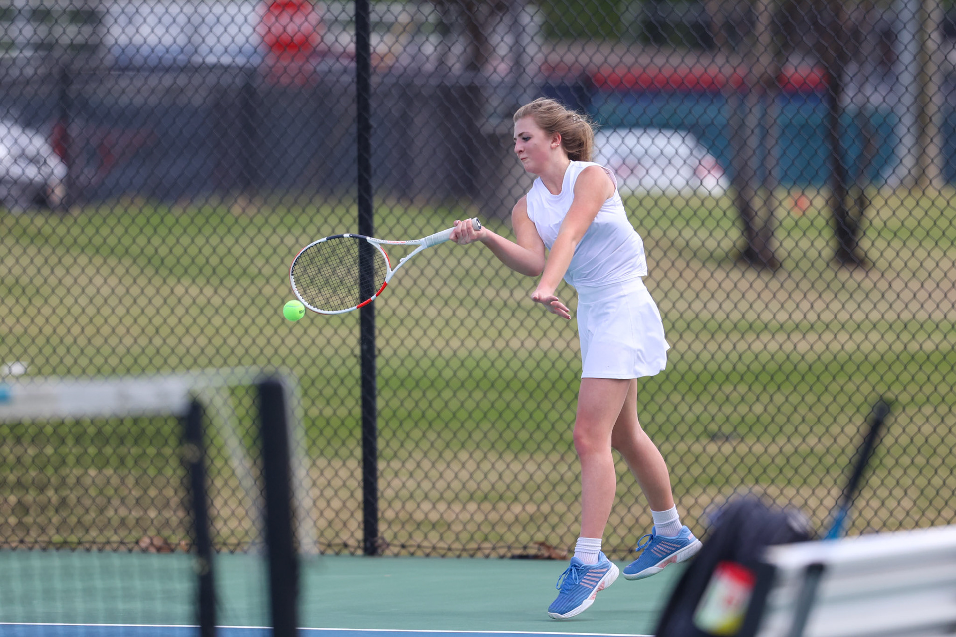 SBA Tennis vs Houston on Thursday, April 13, 2023. (Ryan Beatty Photo)