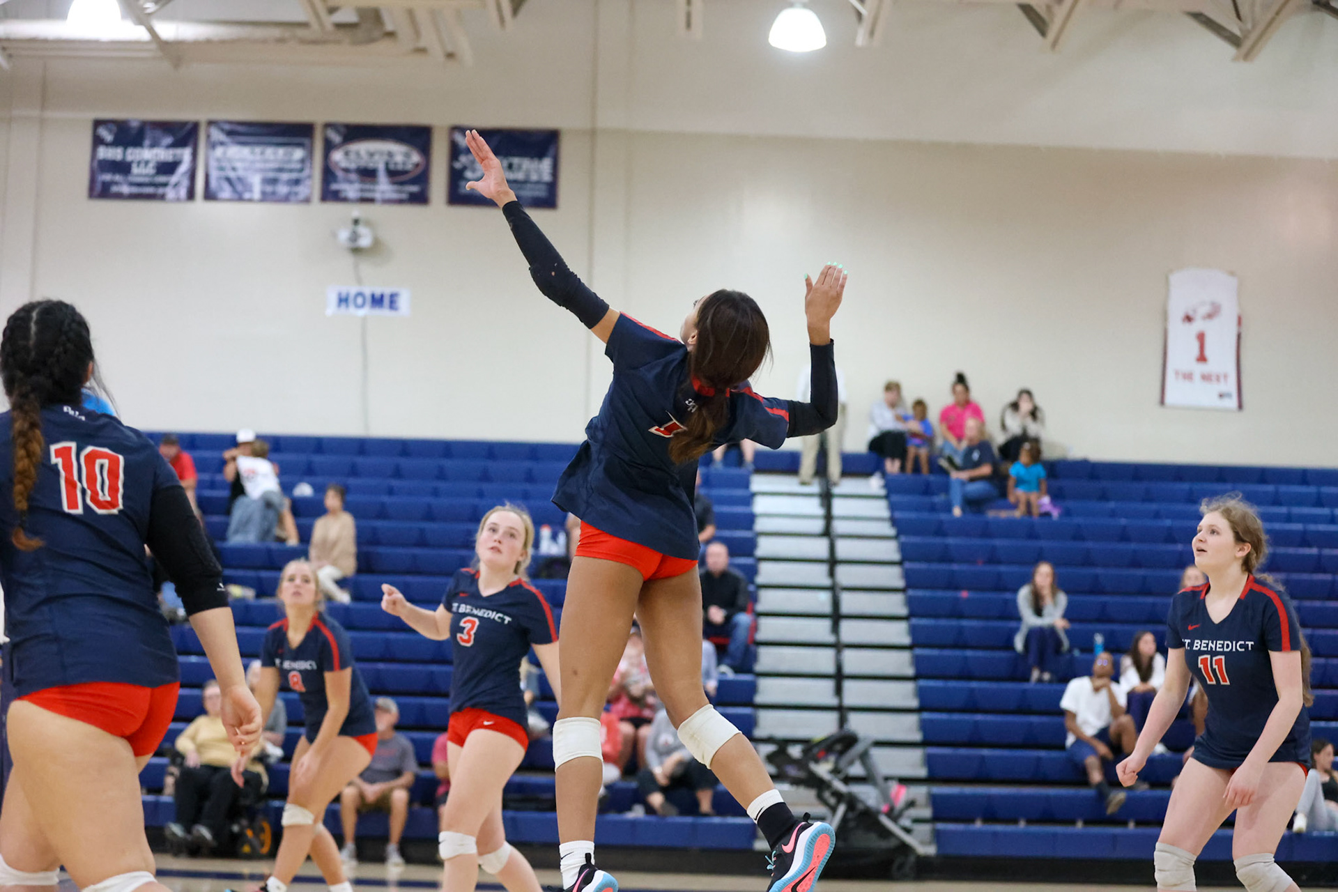 St. Benedict Volleyball vs West Memphis at St. Benedict on Monday, September 12, 2022. (Ryan Beatty/SBA)