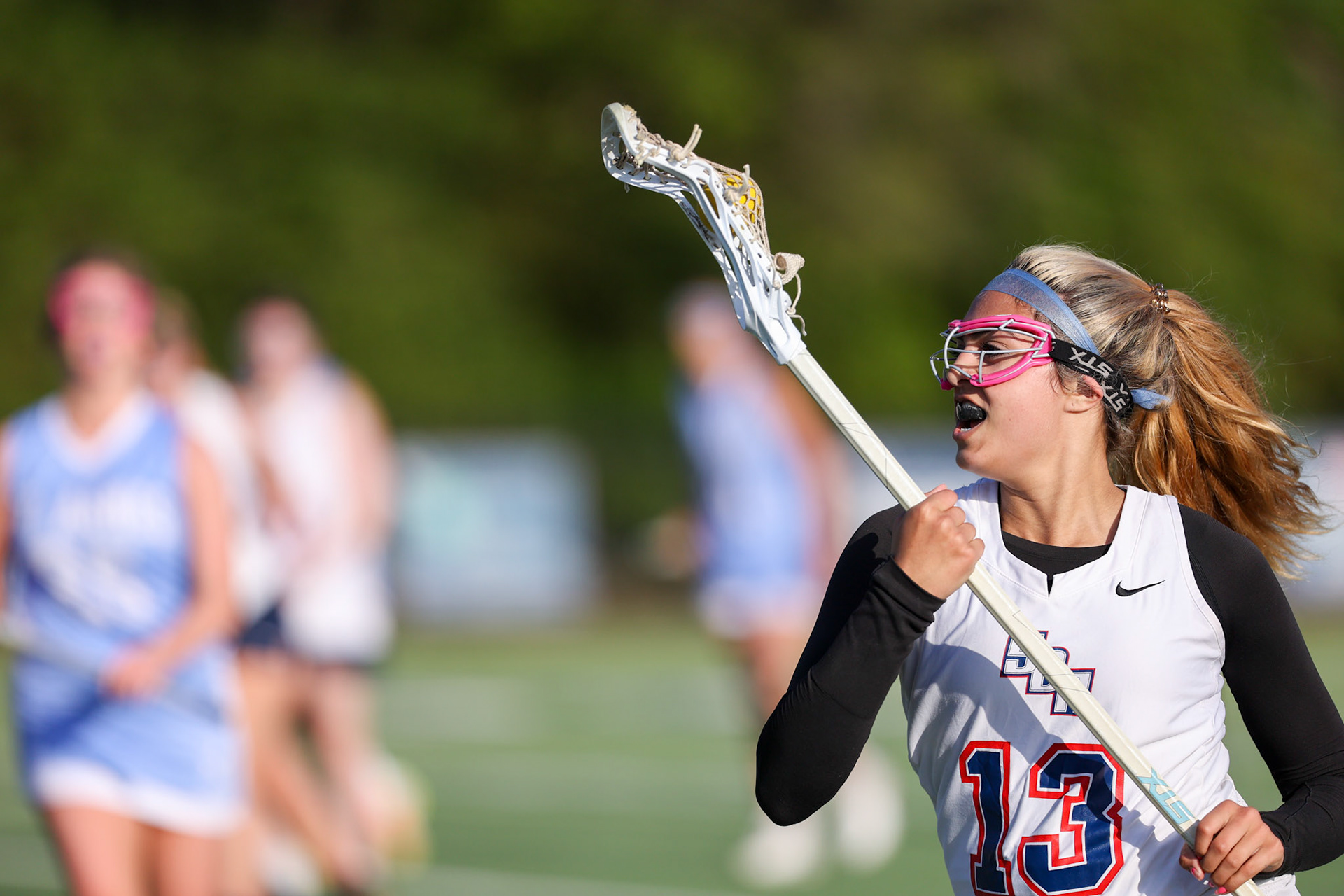 St. Benedict Girls Lacrosse vs St. Agnes on Senior Night at St. Benedict at Auburndale in Memphis, TN on April 19, 2022. (Ryan Beatty/SBA)