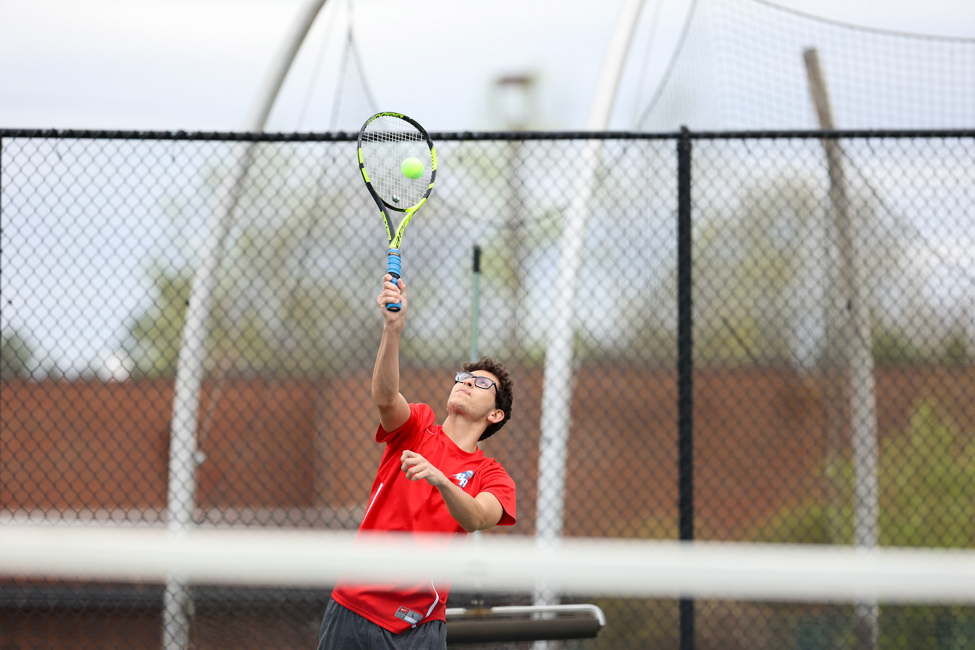 St. Benedict Tennis vs Brighton Cardinals on Wednesday April 6, 2022 at St. Benedict At Auburndale High School in Memphis, TN. (Ryan Beatty/SBA)