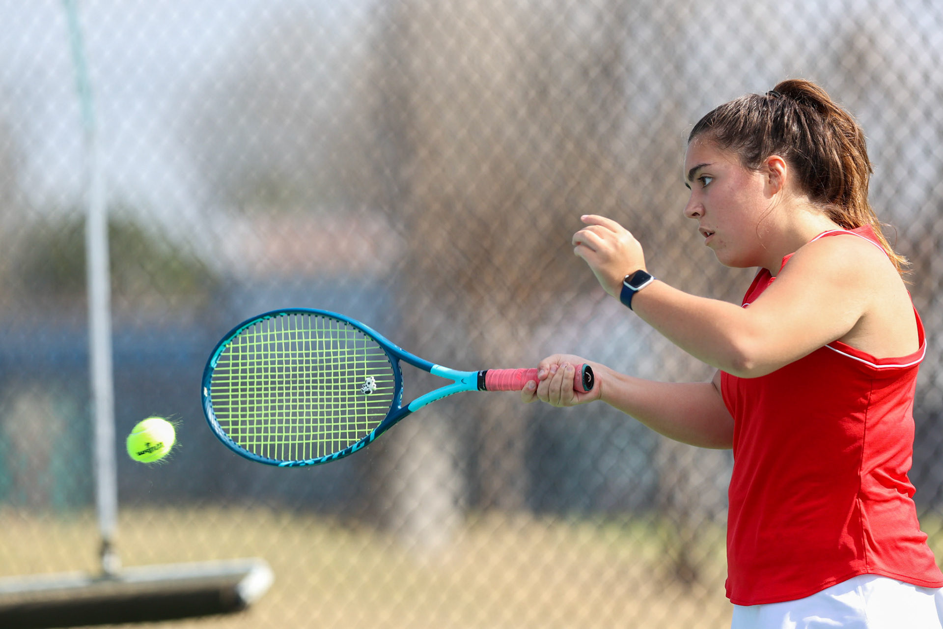 St. Benedict Tennis vs St. Mary’s on April 5, 2022 at St. Benedict at Auburndale High School in Memphis, TN. (Ryan Beatty/SBA)