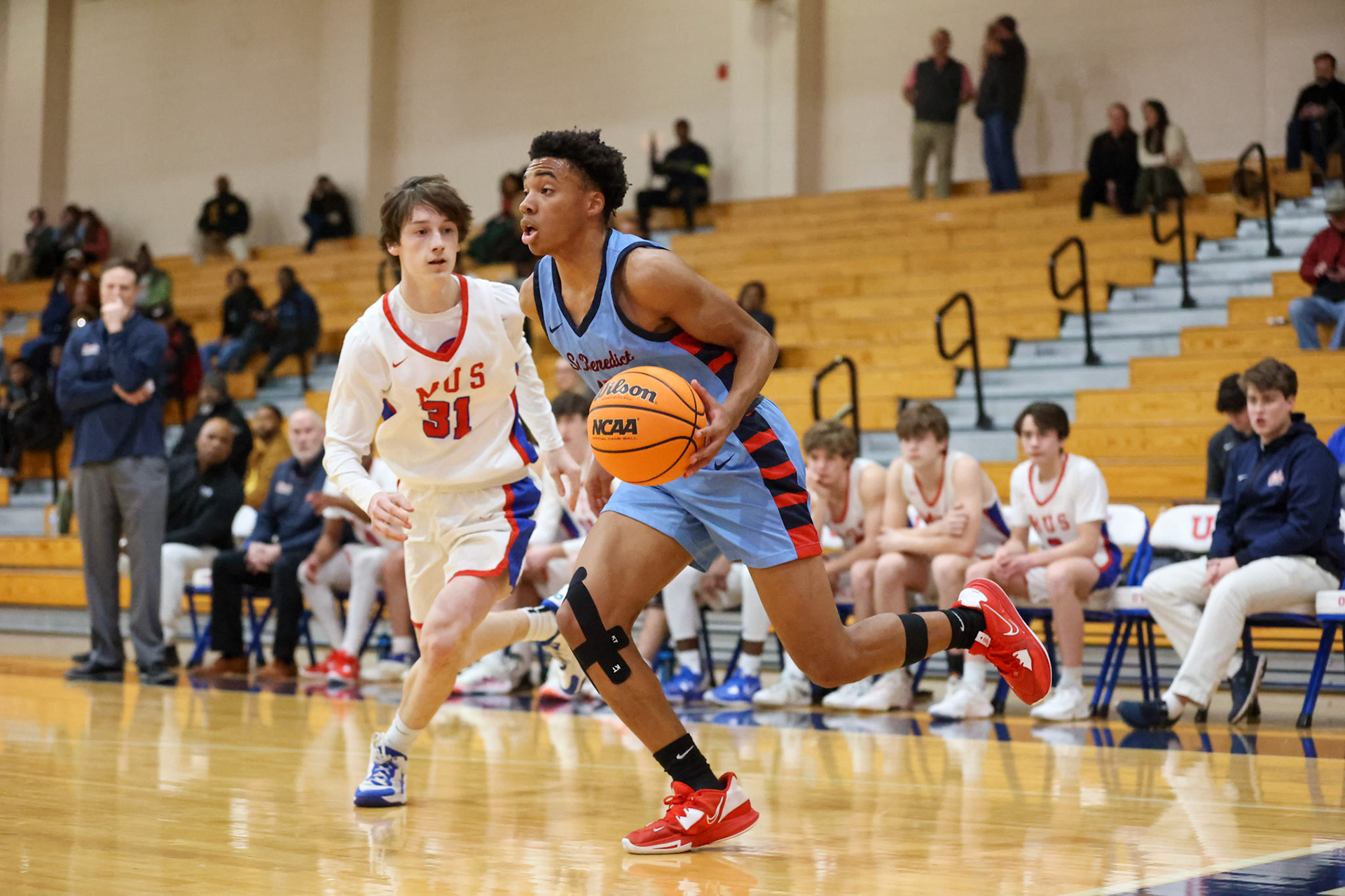 SBA Boys Basketball at MUS. (Ryan Beatty Photo)
