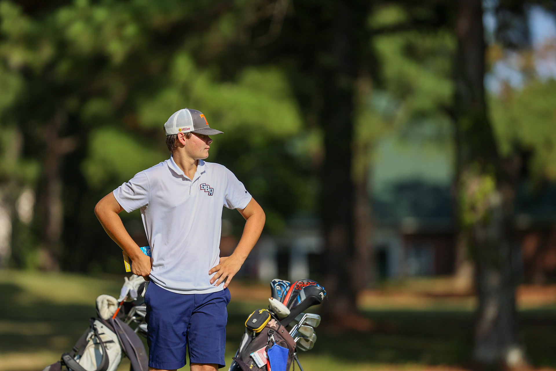 St. Benedict Boys Golf vs Briarcrest at the Lakeland Golf Club on Thursday, September 15, 2022. (Ryan Beatty/SBA)
