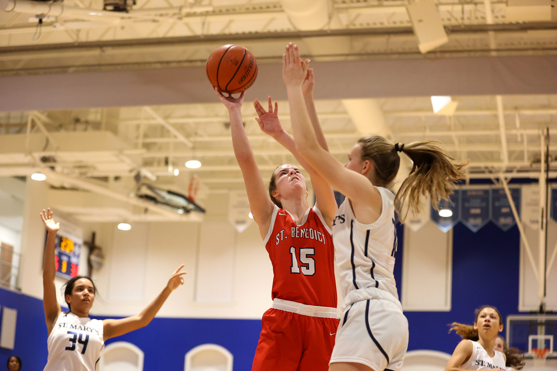 SBA Girls Basketball vs St. Mary’s. (Ryan Beatty Photo)