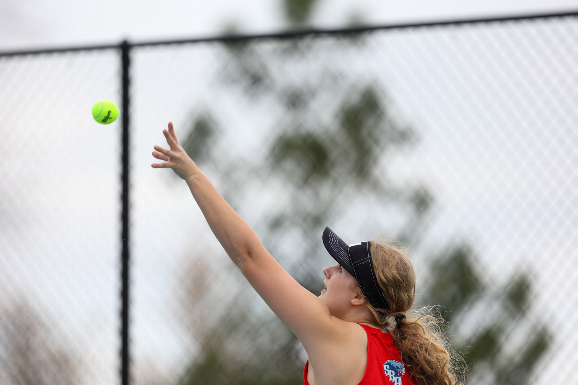 SBA Tennis vs Briacrest on Monday, April 3, 2023. (Ryan Beatty Photo)