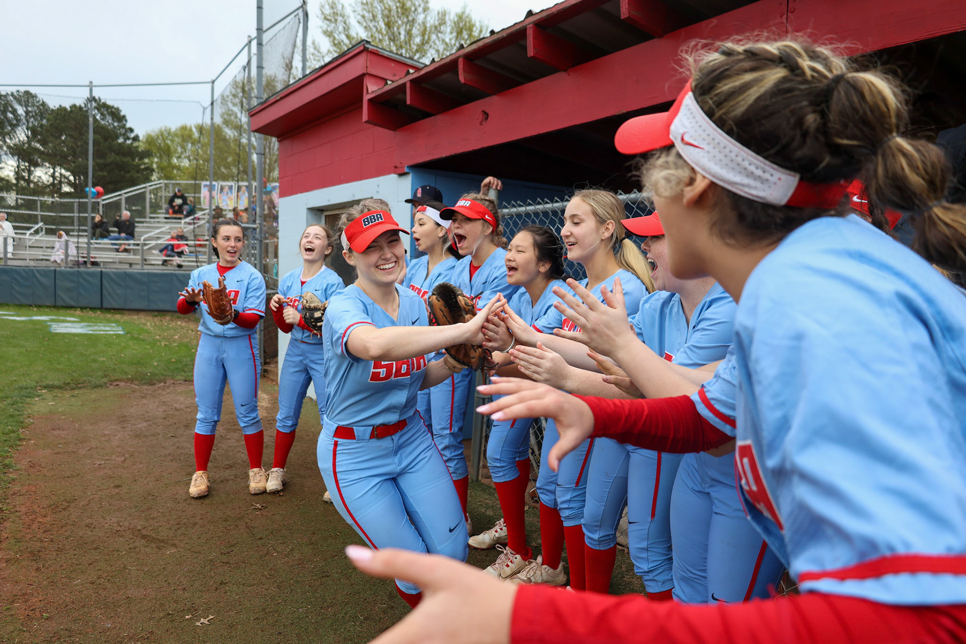 St. Benedict Softball vs Millington on Senior Night at St. Benedict at Auburndale in Memphis, TN on April 20, 2022. (Ryan Beatty/SBA)