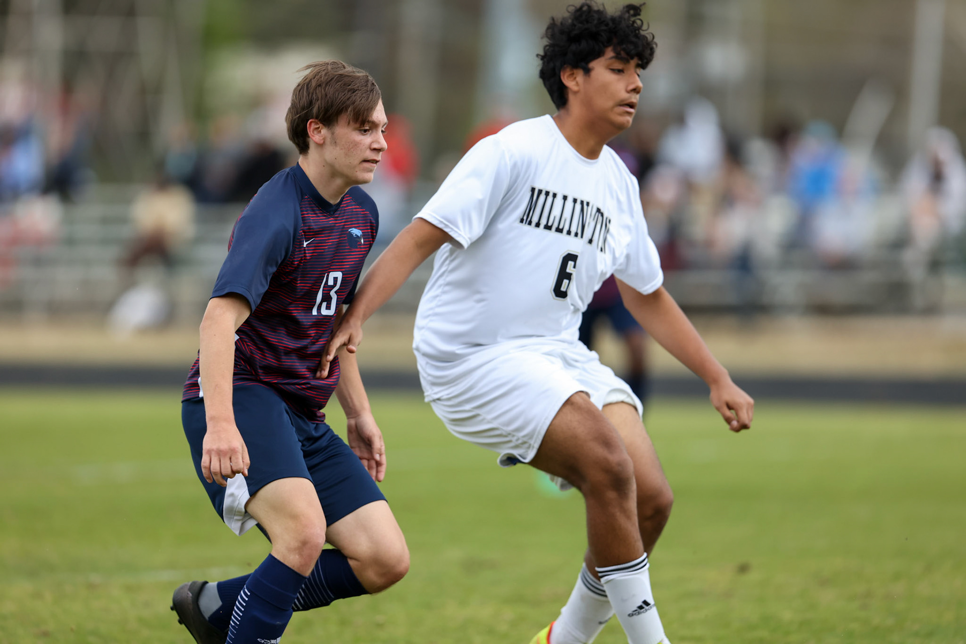 St. Benedict Soccer vs Millington on April 7, 2022 at St. Benedict At Auburndale High School in Memphis, TN. (Ryan Beatty/SBA)