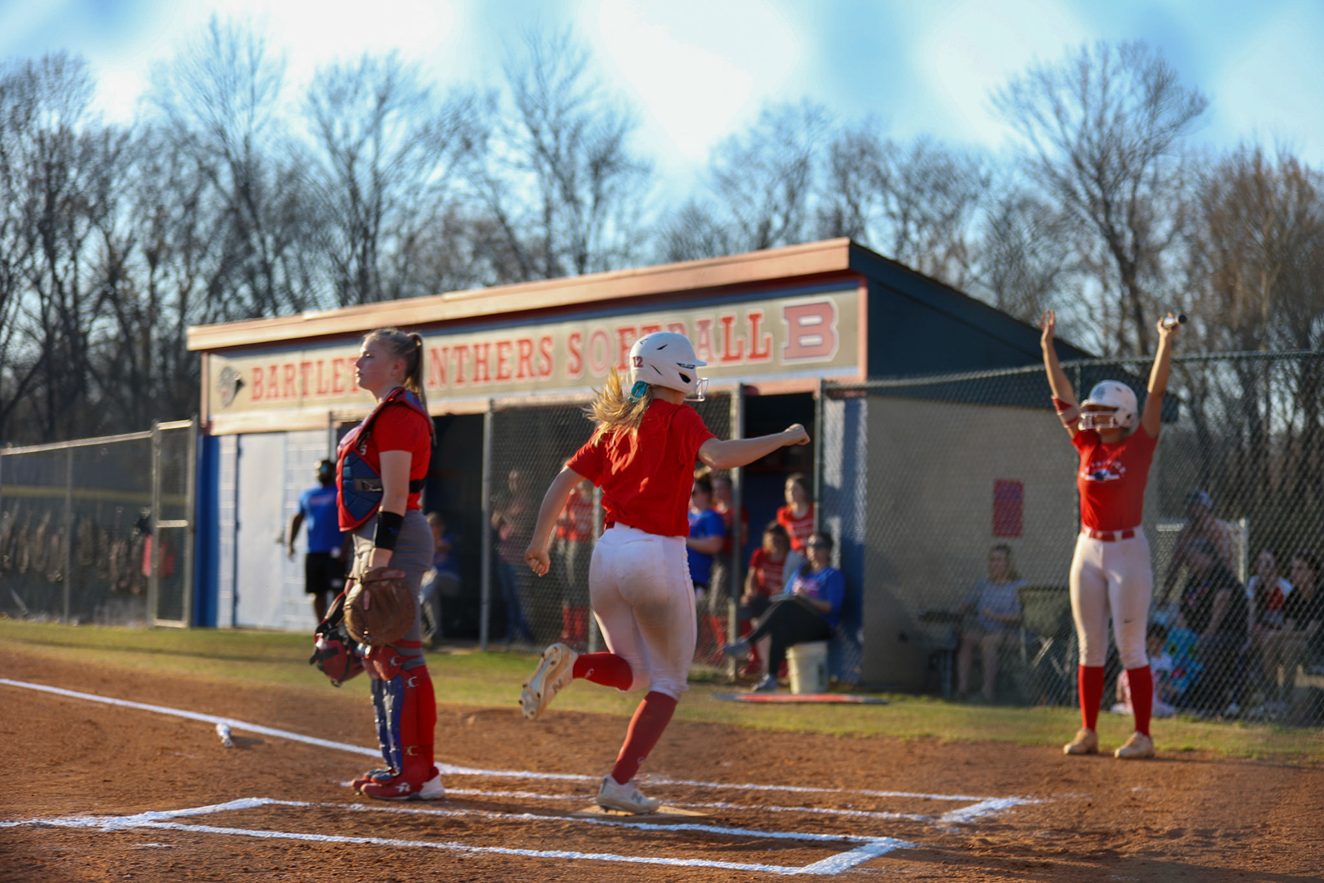 St. Benedict Softball vs Bartlett High School on March 3, 2022 at W.J. Freeman Park in Memphis, TN (Ryan Beatty/SBA)