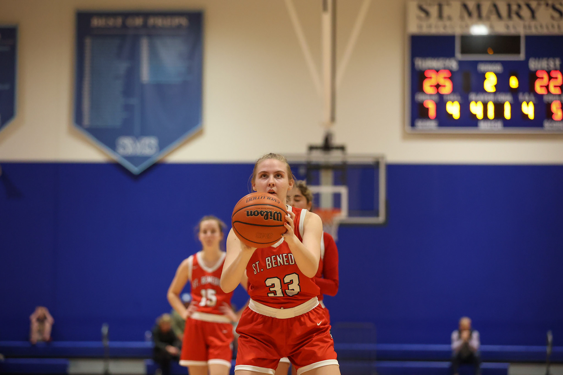 SBA Girls Basketball vs St. Mary’s. (Ryan Beatty Photo)