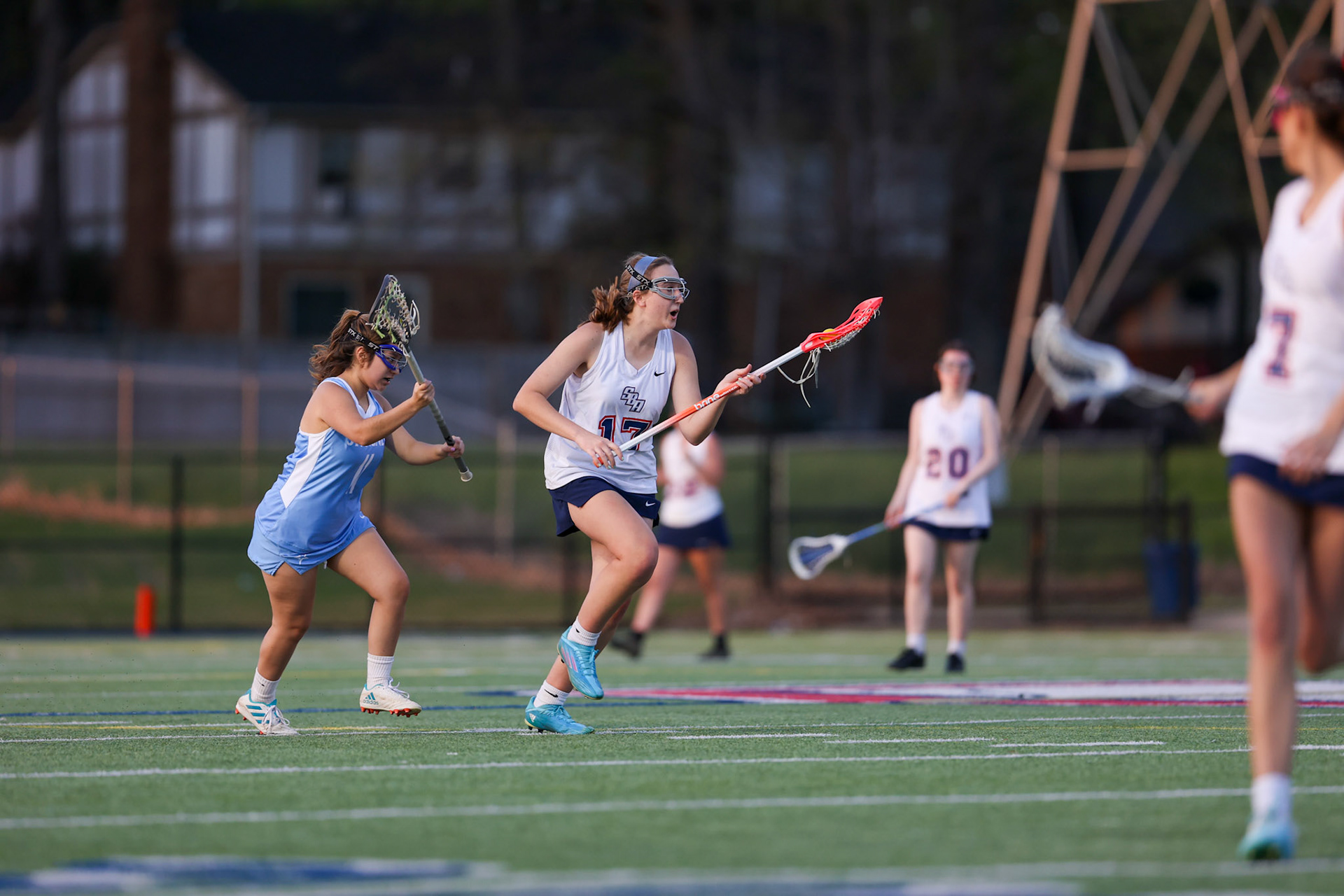 St. Benedict Girls Lacrosse vs St. Agnes on Senior Night at St. Benedict at Auburndale in Memphis, TN on April 19, 2022. (Ryan Beatty/SBA)
