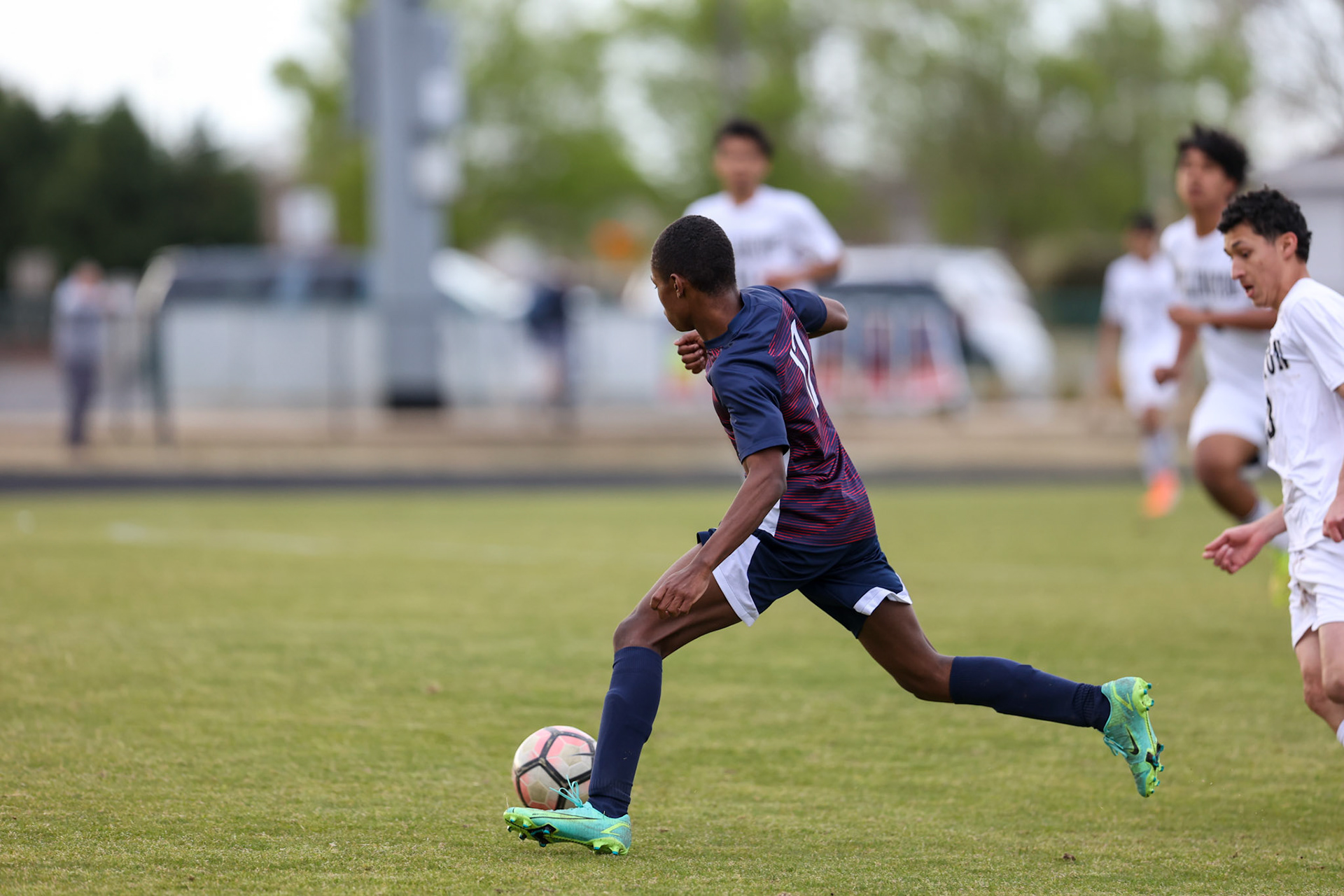 St. Benedict Soccer vs Millington on April 7, 2022 at St. Benedict At Auburndale High School in Memphis, TN. (Ryan Beatty/SBA)