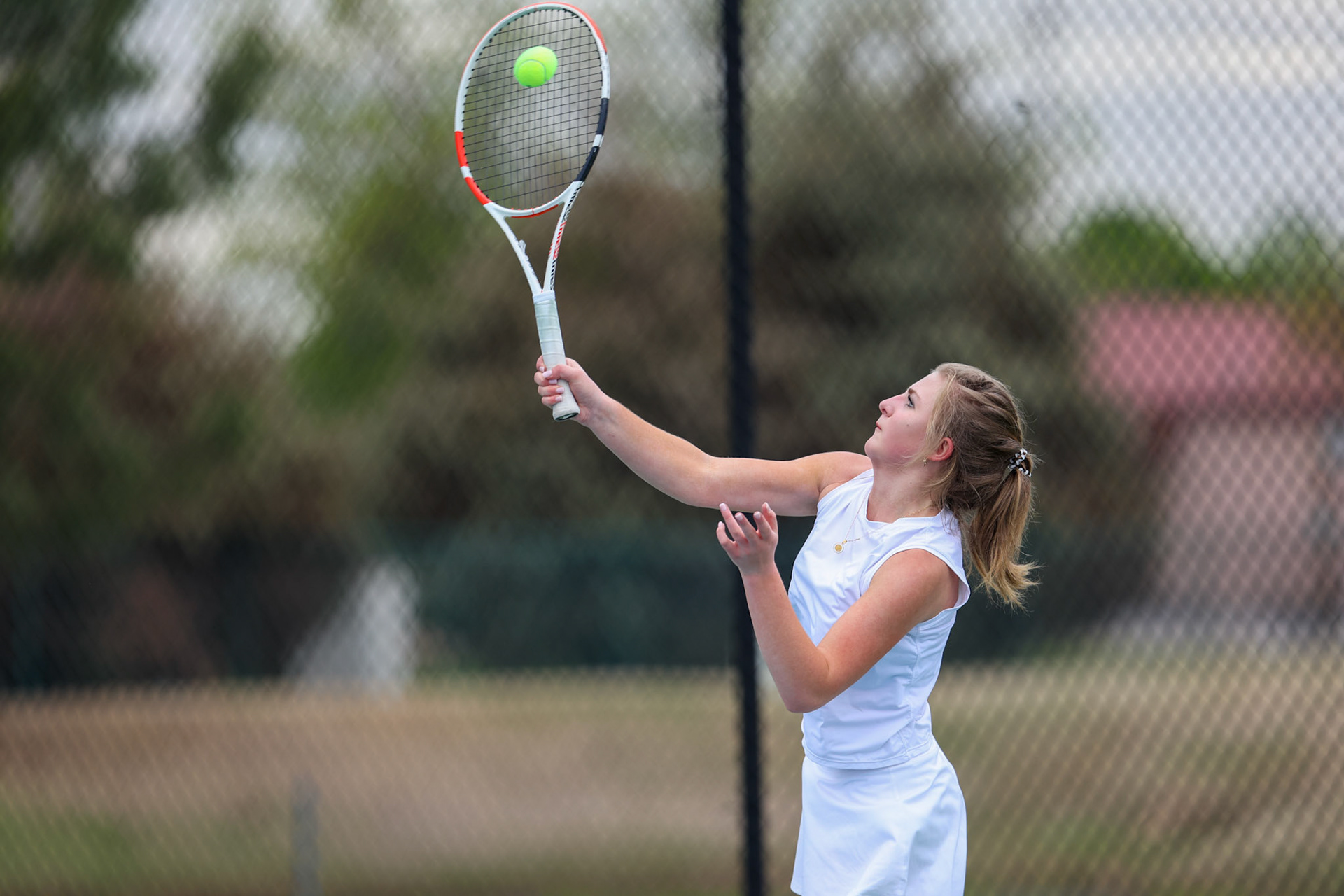 SBA Tennis vs Houston on Thursday, April 13, 2023. (Ryan Beatty Photo)
