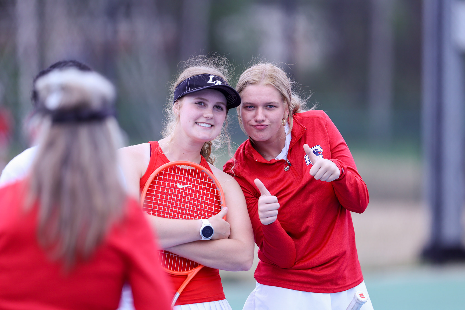 SBA Tennis vs Briacrest on Monday, April 3, 2023. (Ryan Beatty Photo)