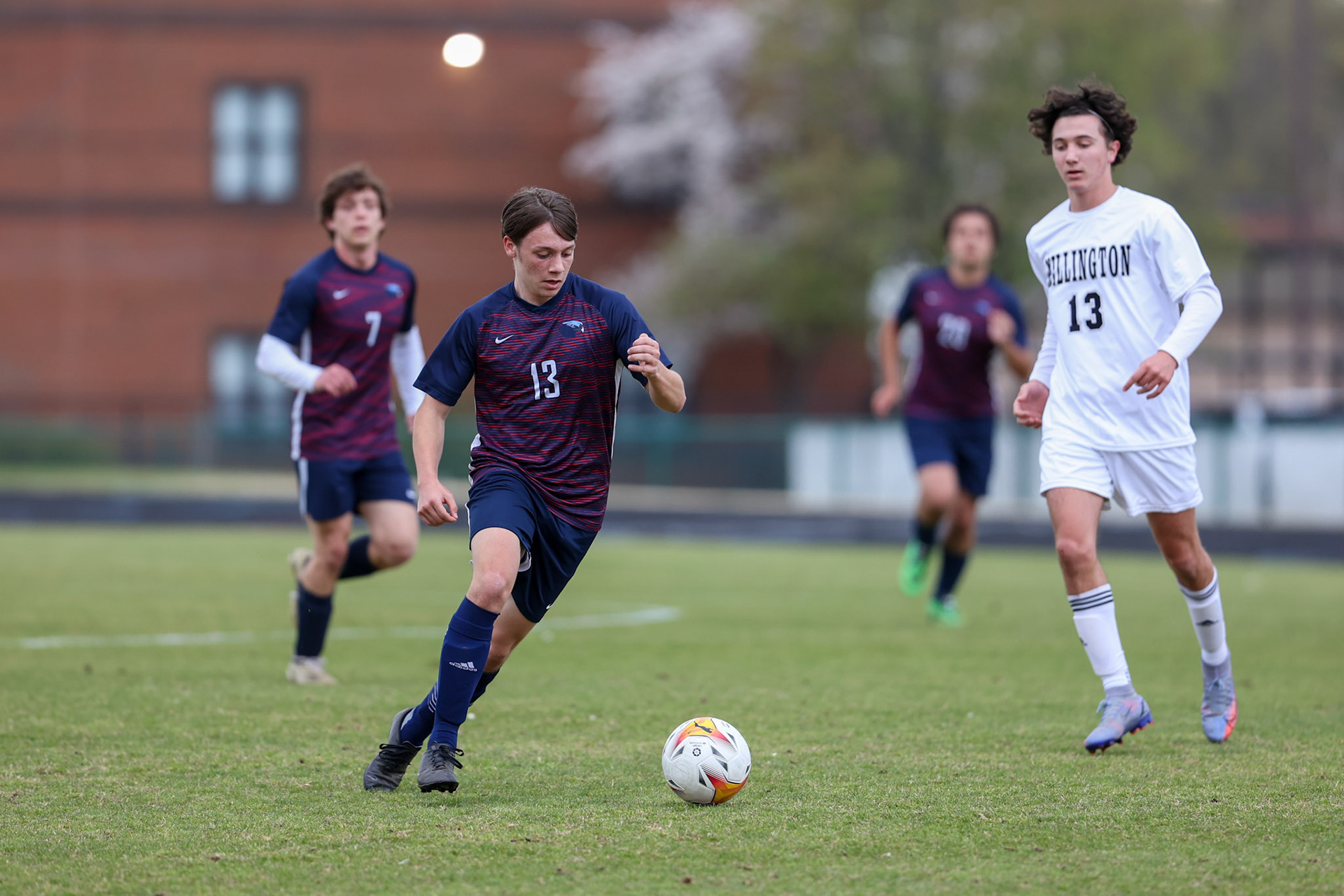 St. Benedict Soccer vs Millington on April 7, 2022 at St. Benedict At Auburndale High School in Memphis, TN. (Ryan Beatty/SBA)
