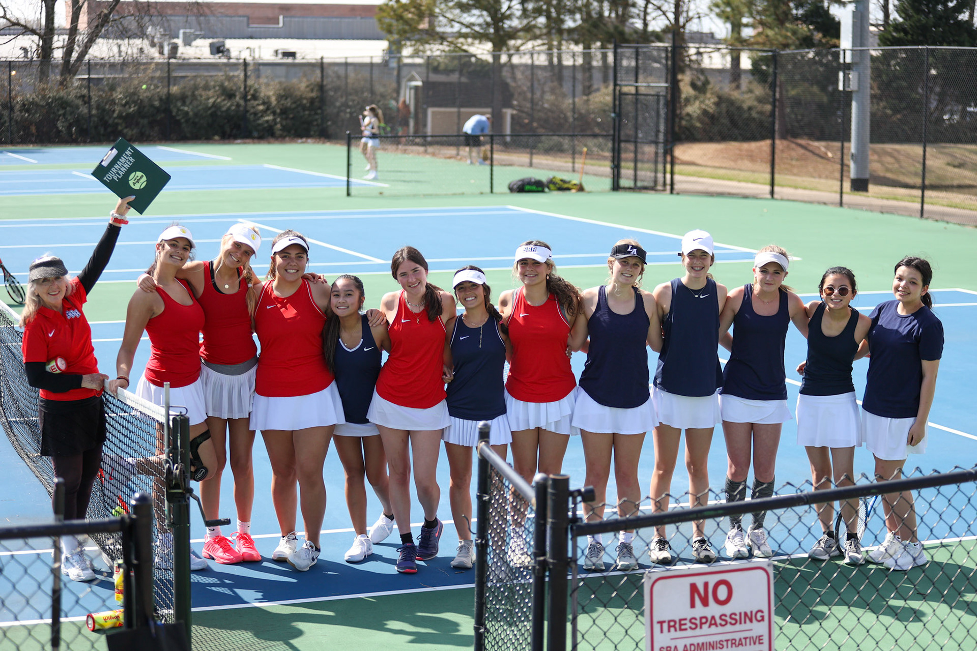 St. Benedict Tennis vs St. Mary’s on April 5, 2022 at St. Benedict at Auburndale High School in Memphis, TN. (Ryan Beatty/SBA)