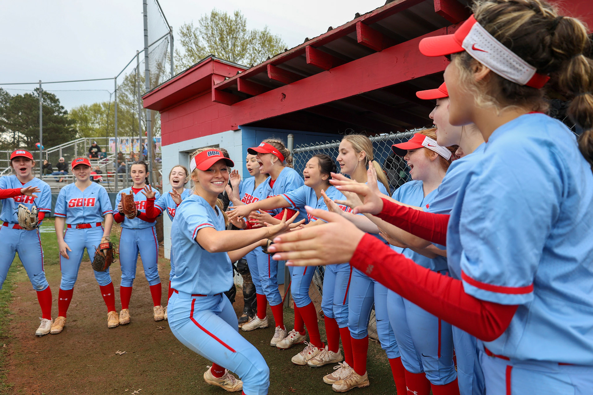 St. Benedict Softball vs Millington on Senior Night at St. Benedict at Auburndale in Memphis, TN on April 20, 2022. (Ryan Beatty/SBA)