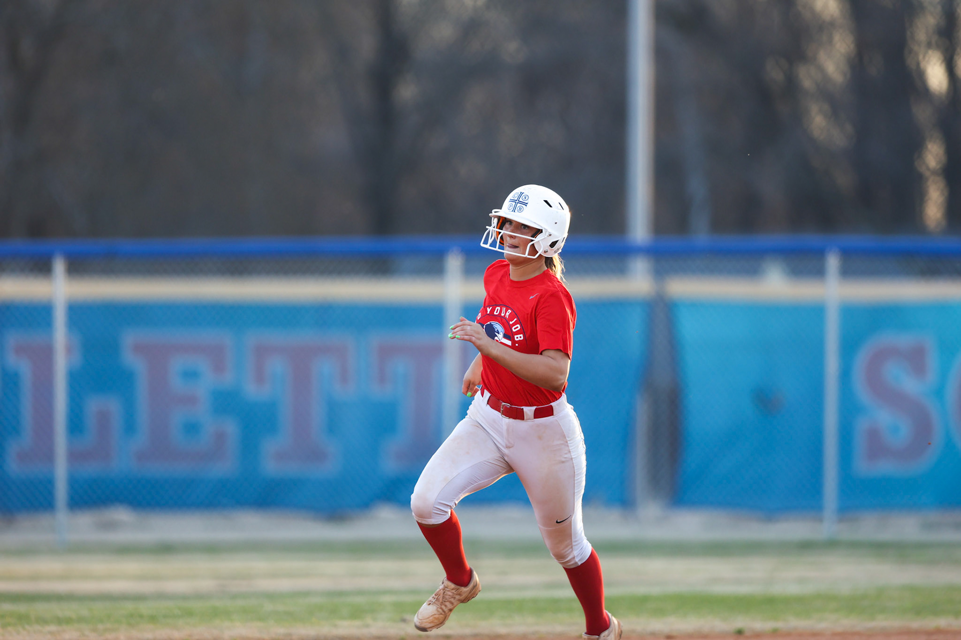 St. Benedict Softball vs Bartlett High School on March 3, 2022 at W.J. Freeman Park in Memphis, TN (Ryan Beatty/SBA)