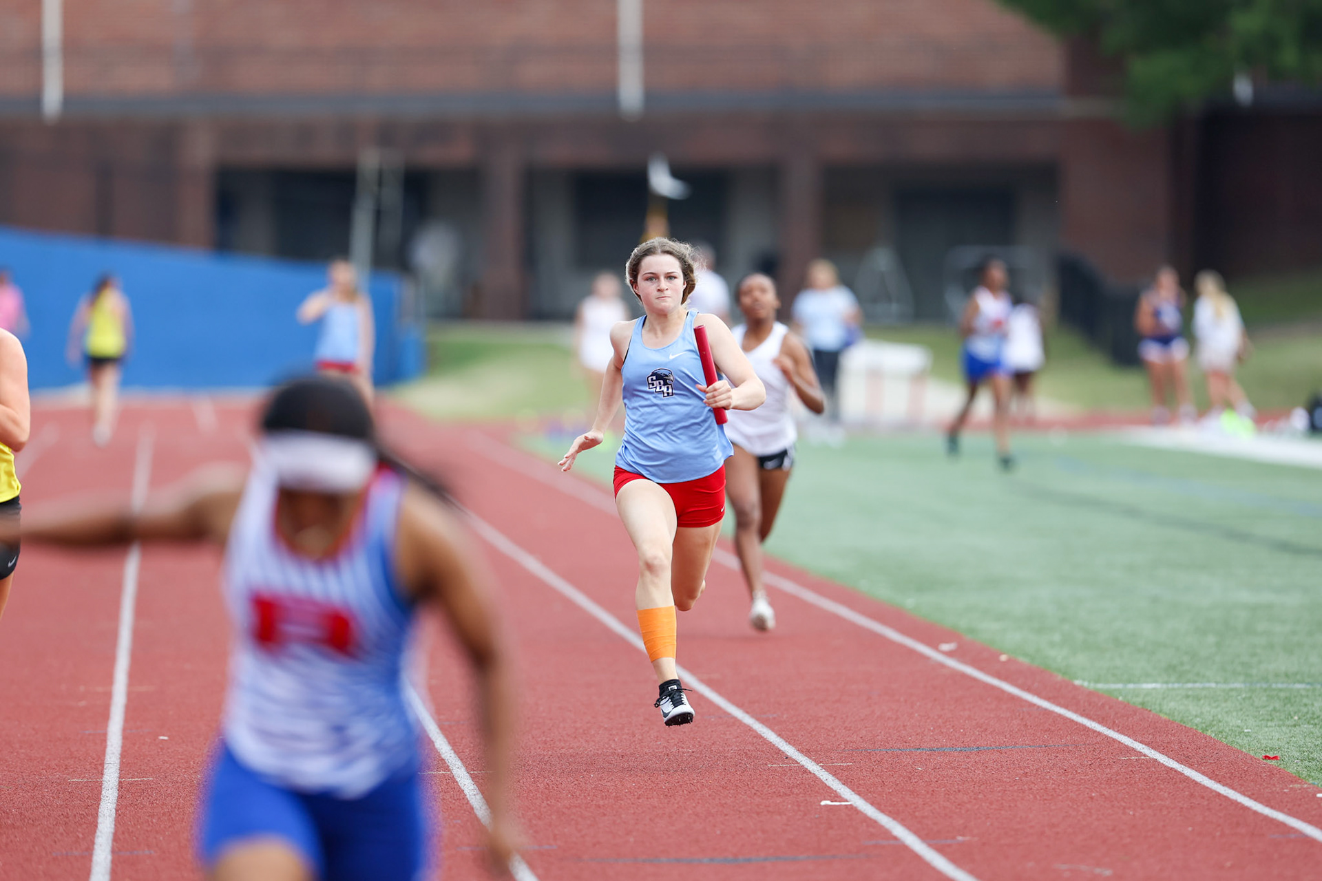 St. Benedict Track at Memphis University School in Memphis, TN on May 3, 2022. (Ryan Beatty/SBA)