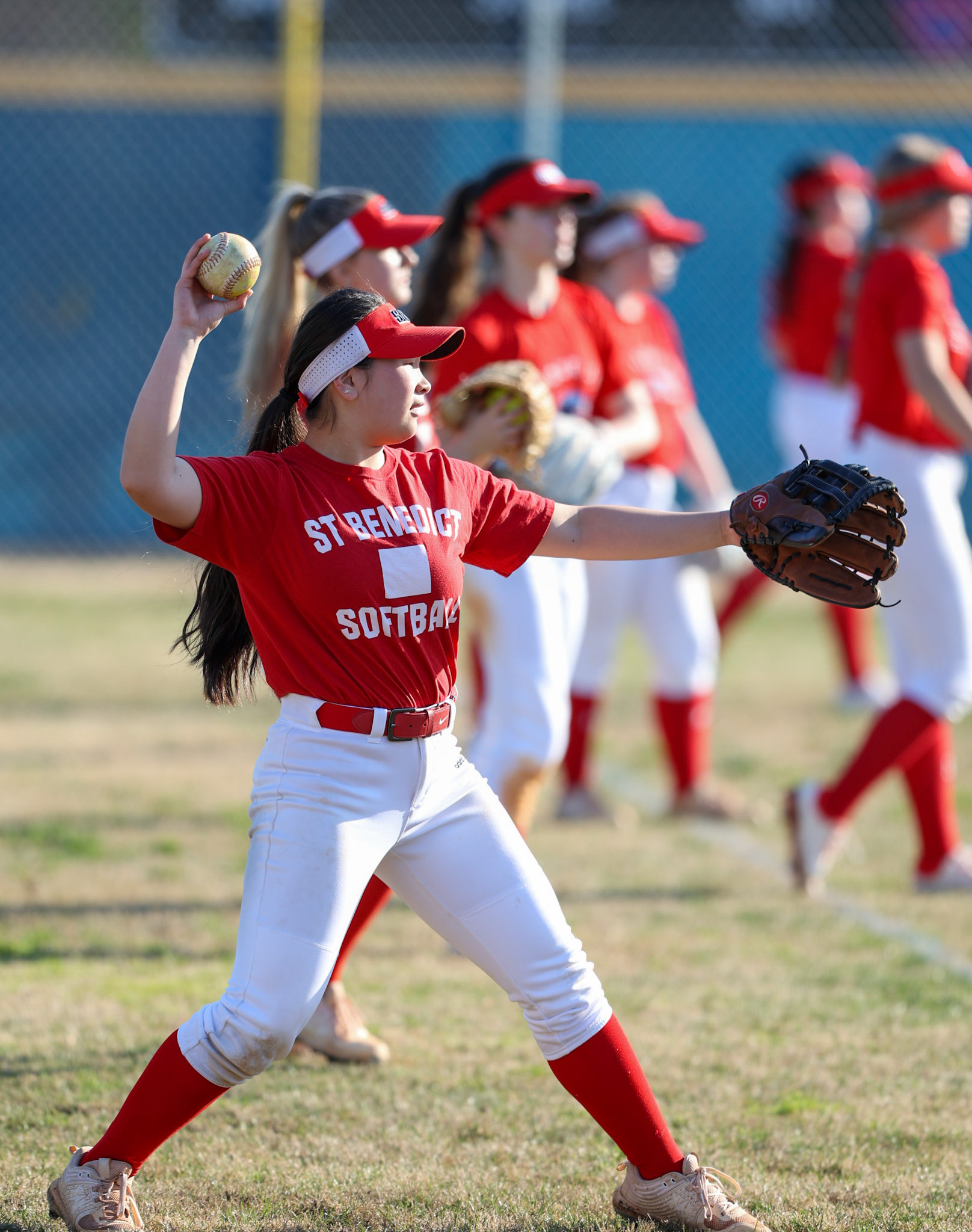 St. Benedict Softball vs Bartlett High School on March 3, 2022 at W.J. Freeman Park in Memphis, TN (Ryan Beatty/SBA)