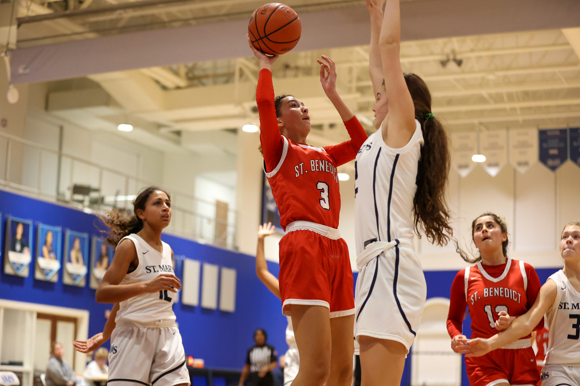 SBA Girls Basketball vs St. Mary’s. (Ryan Beatty Photo)