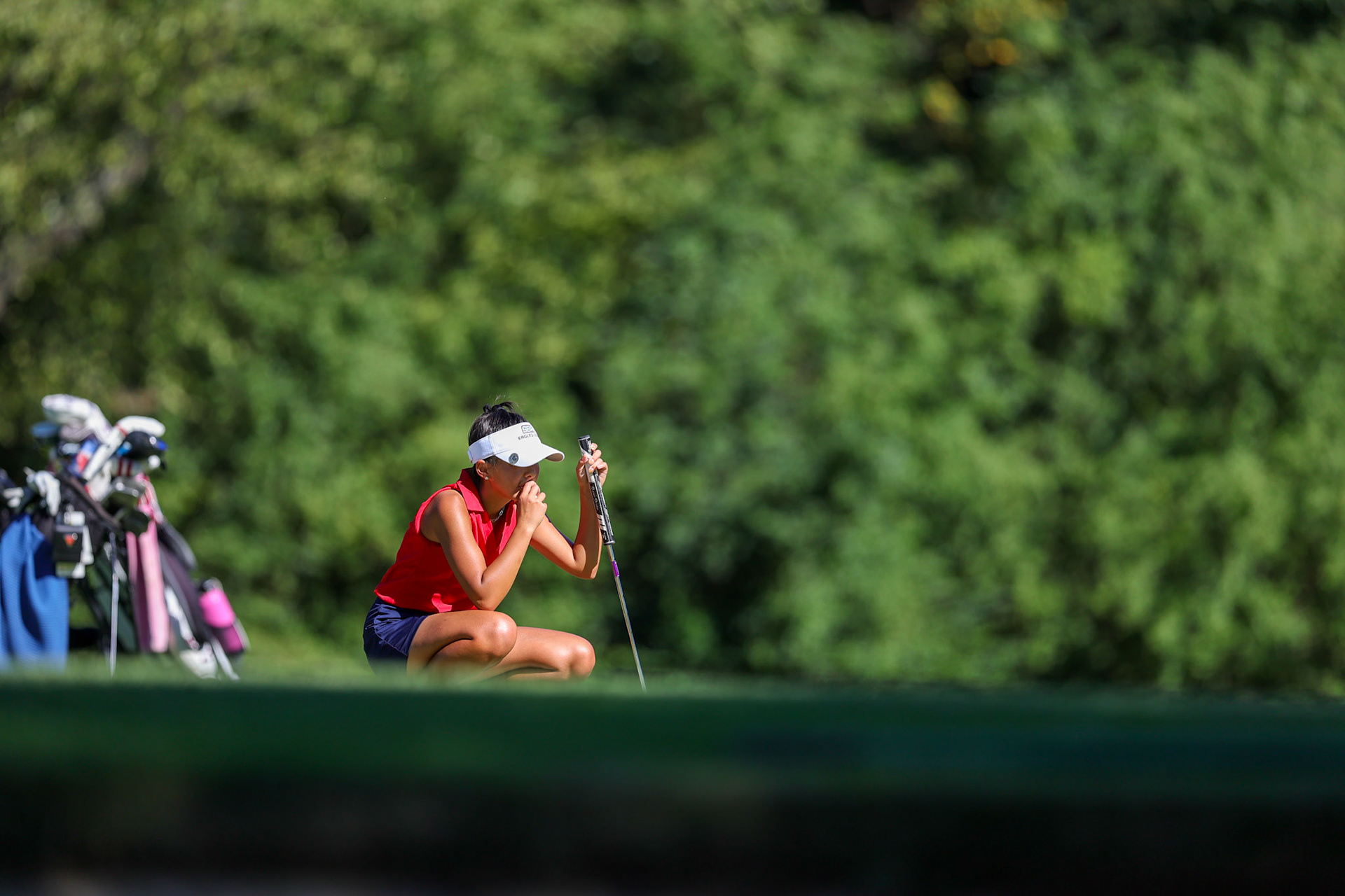St. Benedict Girls Golf at Windyke on August 31, 2022. (Ryan Beatty/SBA)