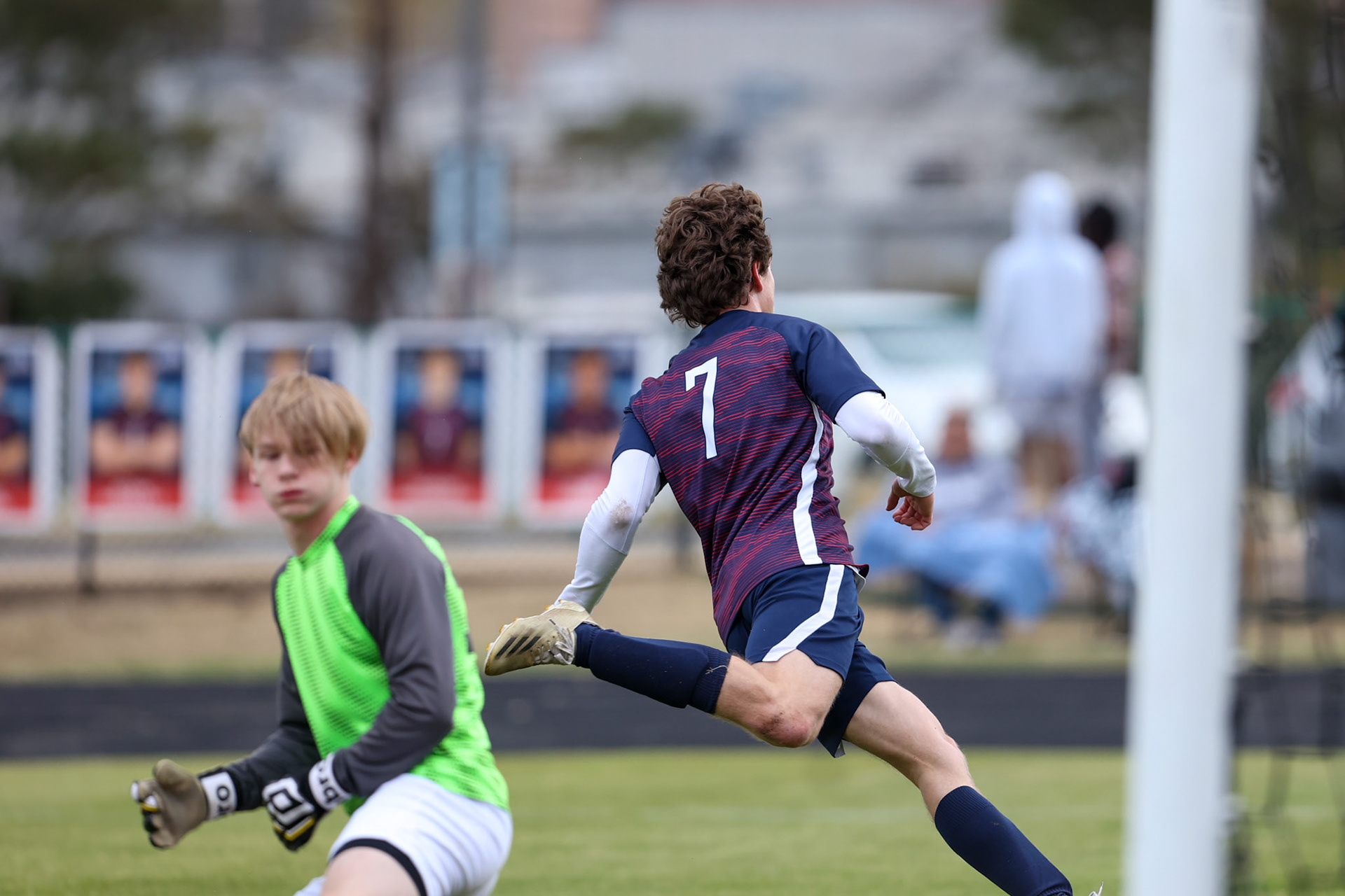 St. Benedict Soccer vs Millington on April 7, 2022 at St. Benedict At Auburndale High School in Memphis, TN. (Ryan Beatty/SBA)