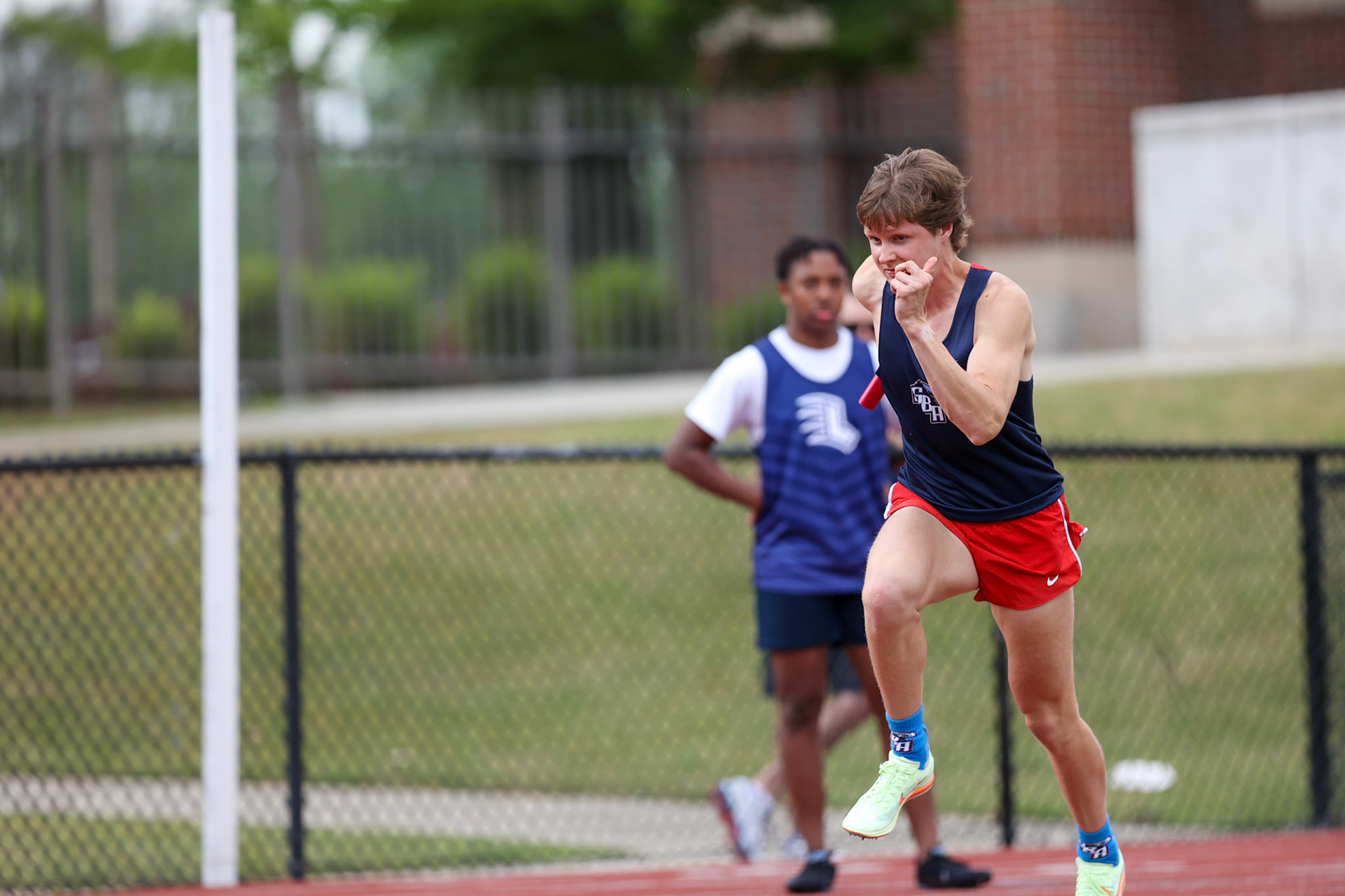 St. Benedict Track at Memphis University School in Memphis, TN on May 3, 2022. (Ryan Beatty/SBA)