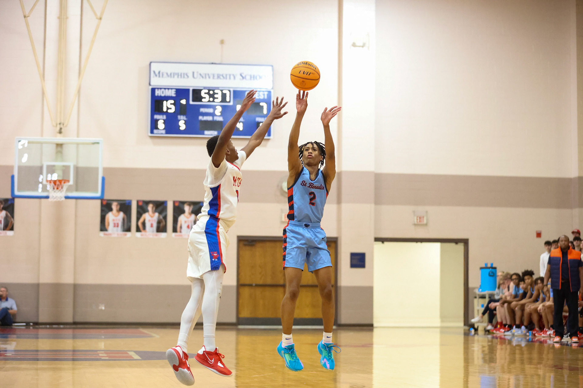 SBA Boys Basketball at MUS. (Ryan Beatty Photo)