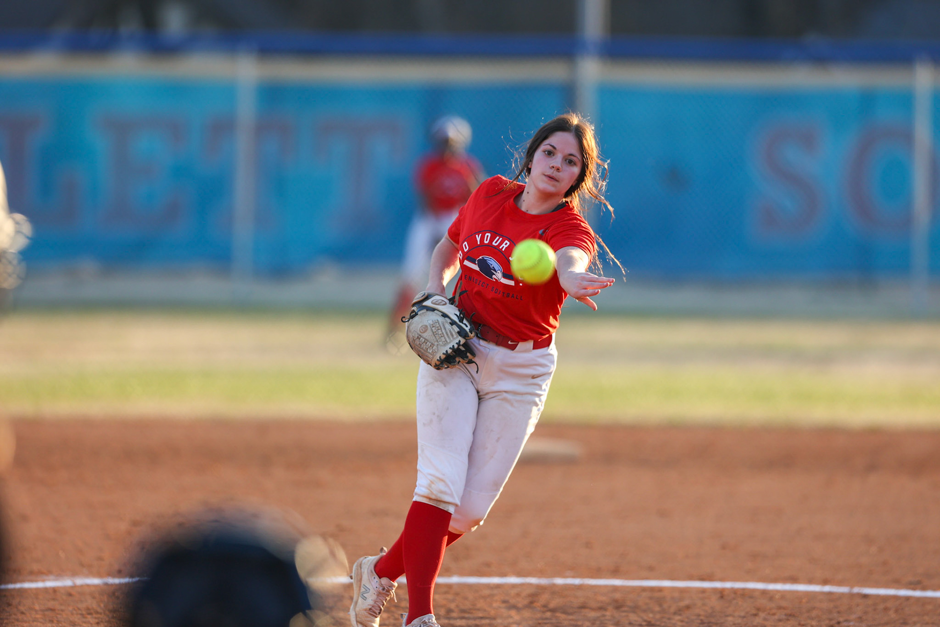 St. Benedict Softball vs Bartlett High School on March 3, 2022 at W.J. Freeman Park in Memphis, TN (Ryan Beatty/SBA)