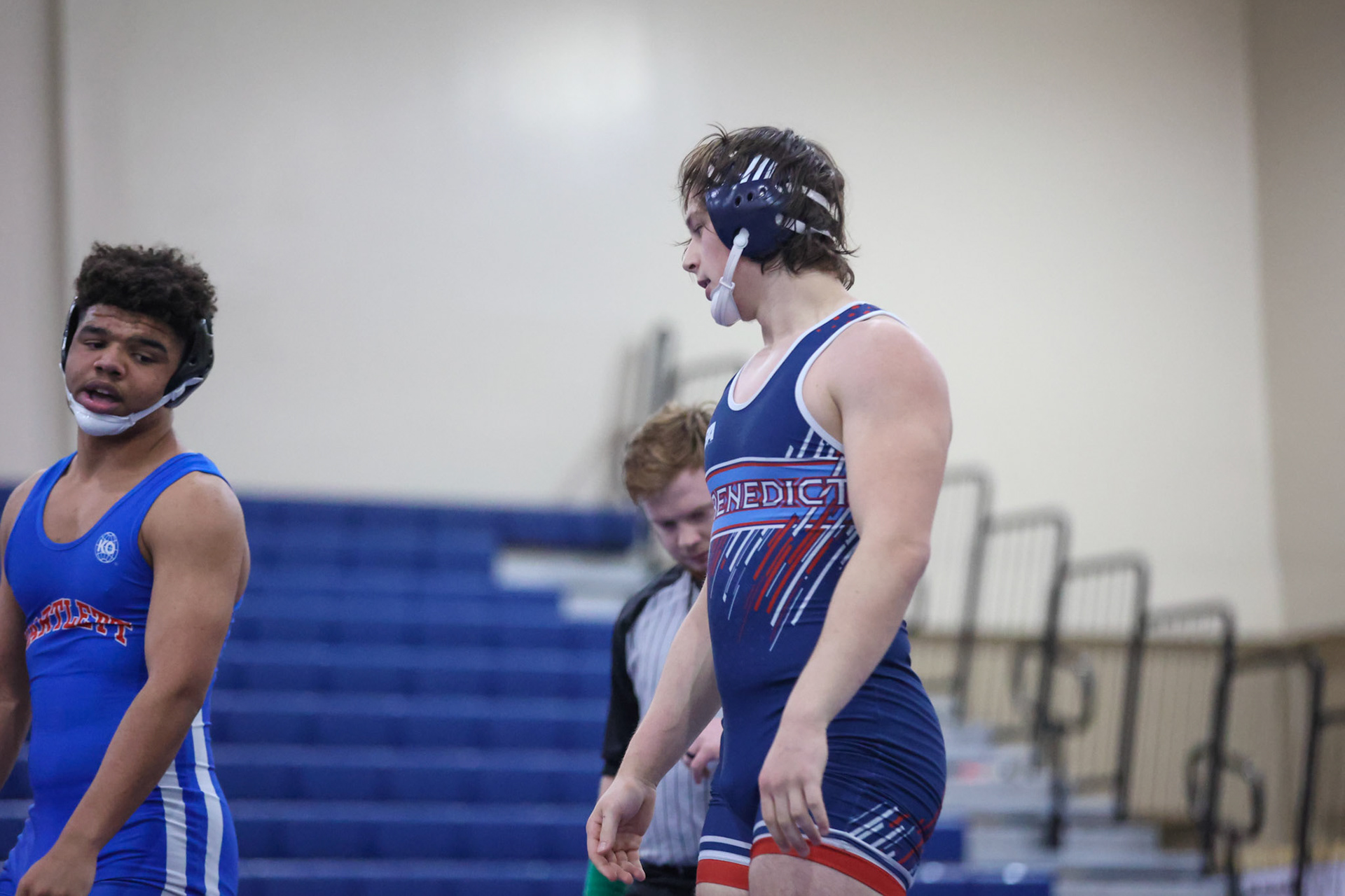 SBA Wrestling Senior Night vs Bartlett, Bolton, and ECS on Thursday, Feb. 10, 2022. (Ryan Beatty Photo)