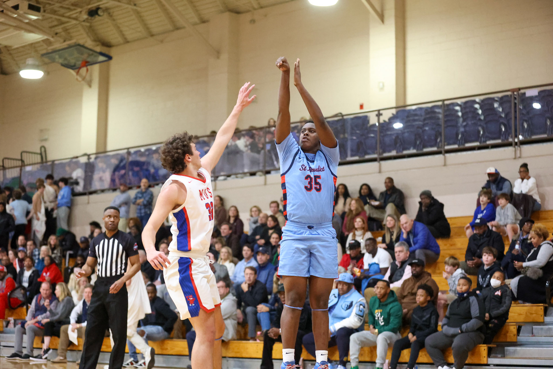 SBA Boys Basketball at MUS. (Ryan Beatty Photo)