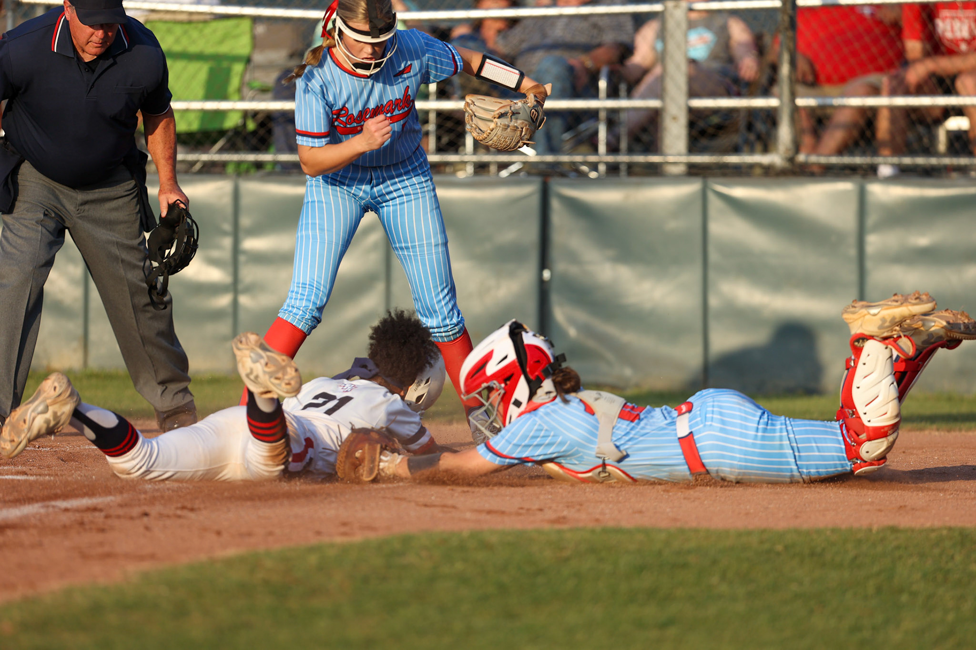 St. Benedict Softball vs TRA at St. Benedict At Auburndale on May 10, 2022 in the DII-AA Regional Softball Tournament. (Ryan Beatty/SBA)