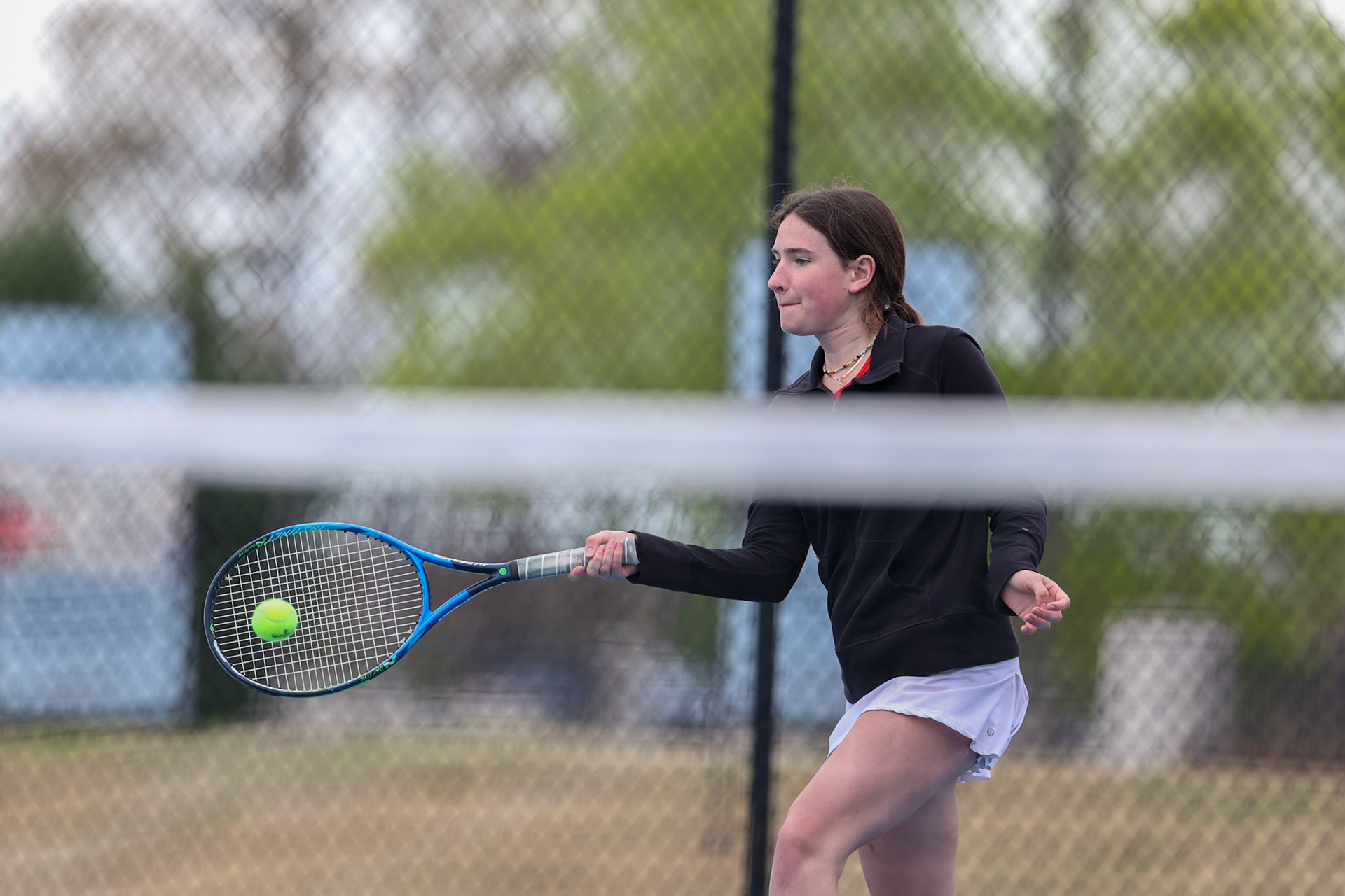 St. Benedict Tennis vs Brighton Cardinals on Wednesday April 6, 2022 at St. Benedict At Auburndale High School in Memphis, TN. (Ryan Beatty/SBA)