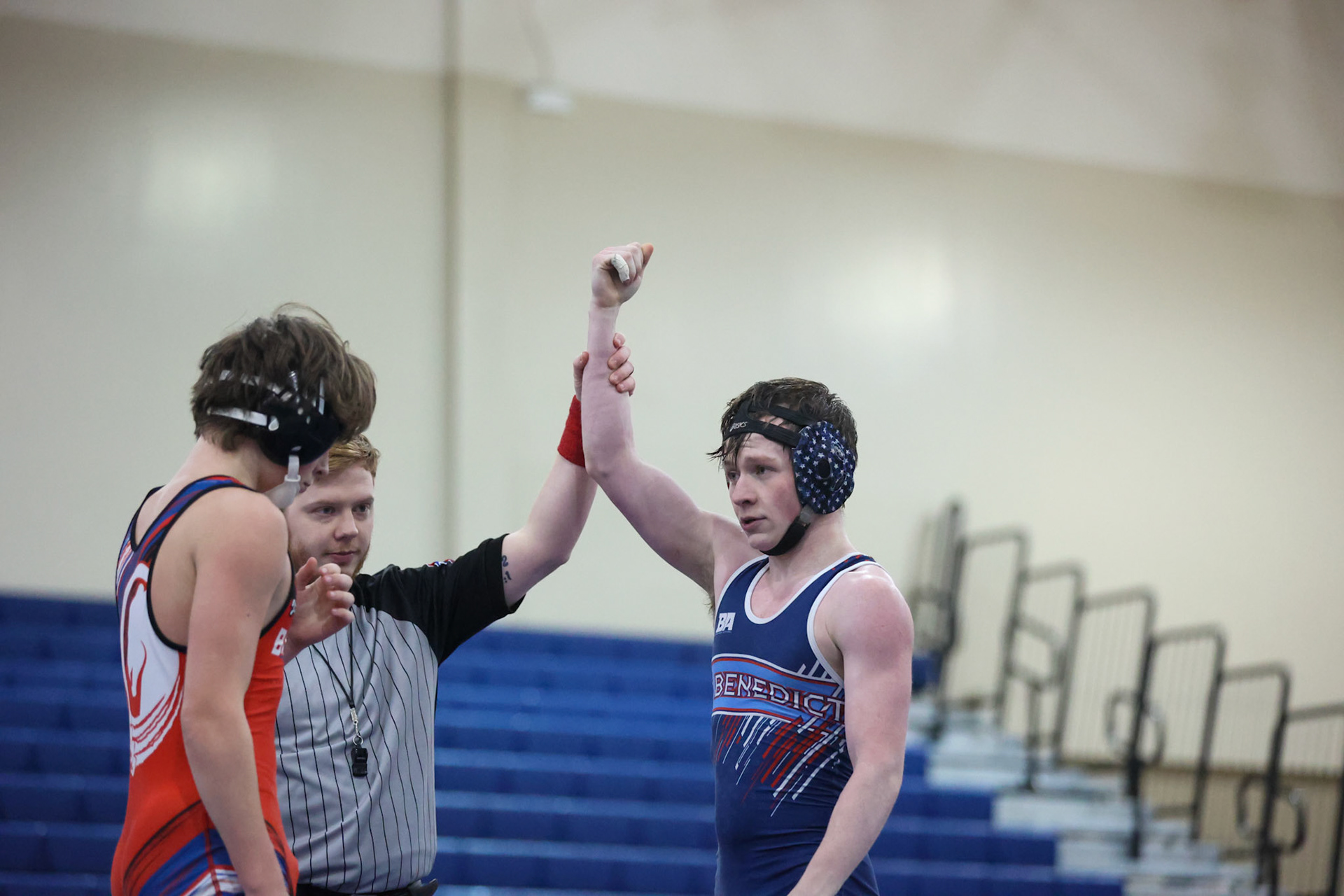 SBA Wrestling Senior Night vs Bartlett, Bolton, and ECS on Thursday, Feb. 10, 2022. (Ryan Beatty Photo)