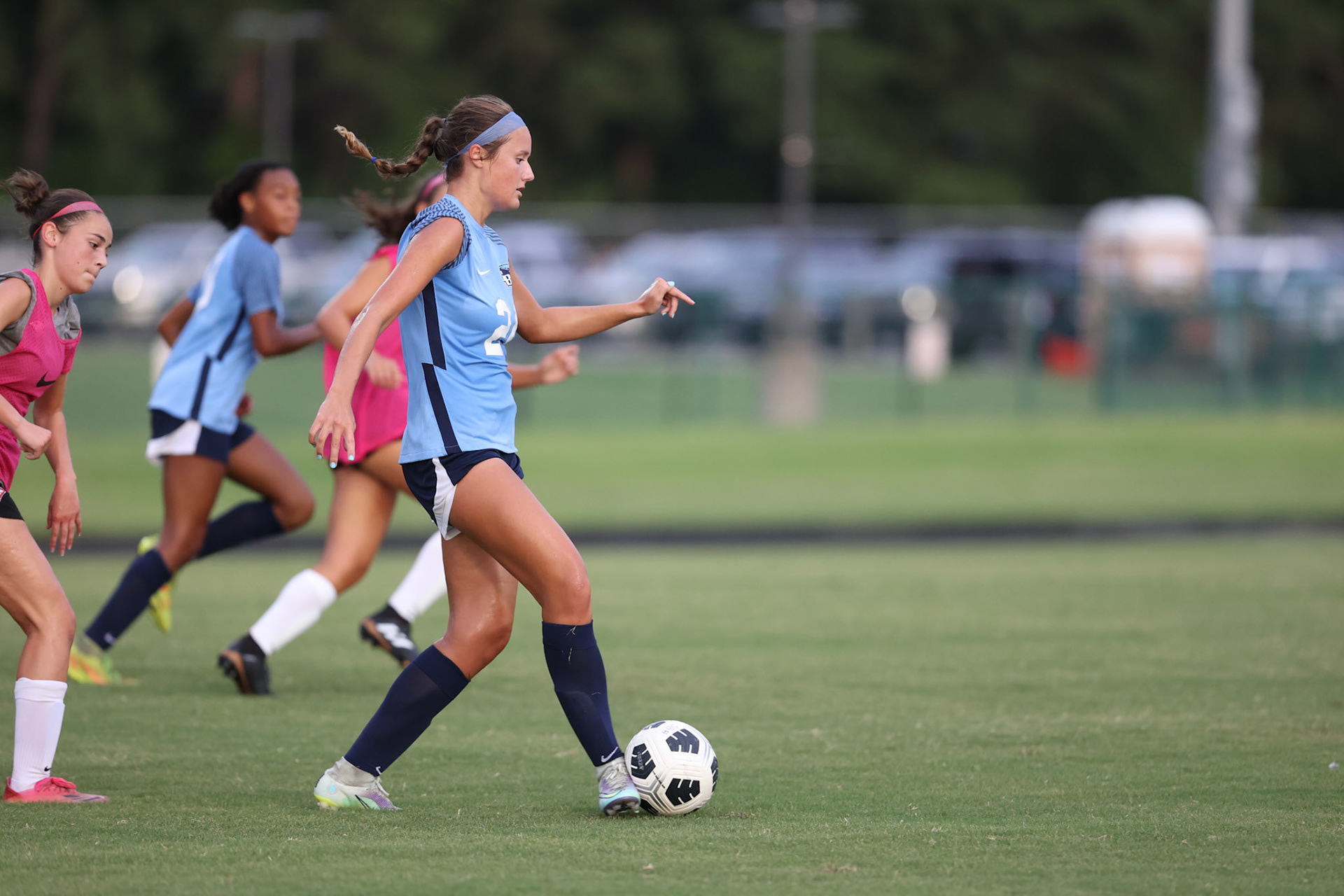 SBA Soccer vs ECS in a preseason match at St. Benedict on August 4, 2022.(Ryan Beatty/SBA)